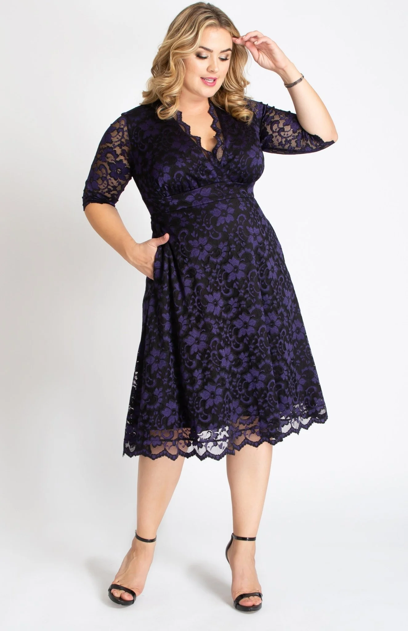 Mon Cherie Lace Dress - Plus - Image 12