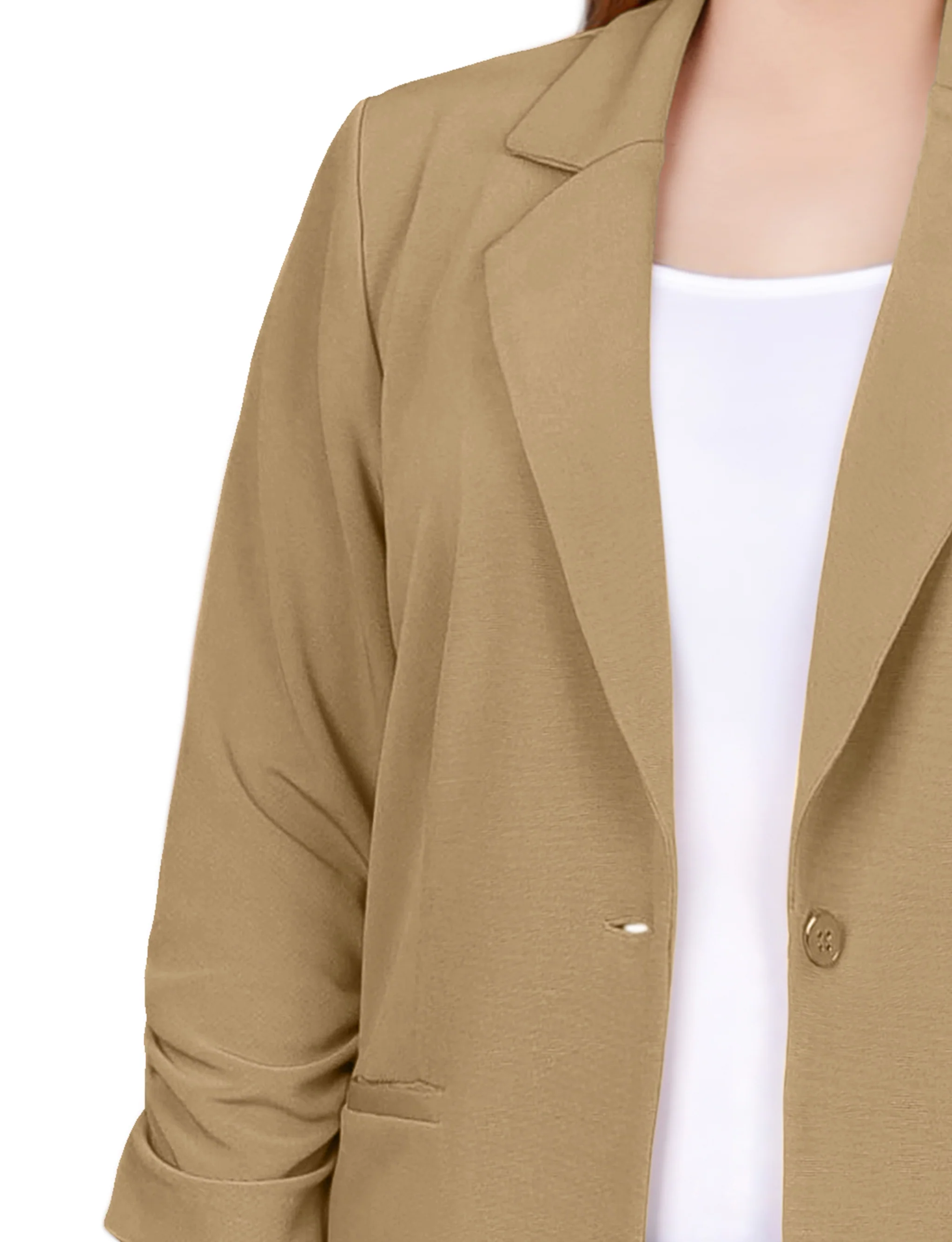 Nomad Long Sleeve Scuba Crepe Jacket - Plus - Image 3