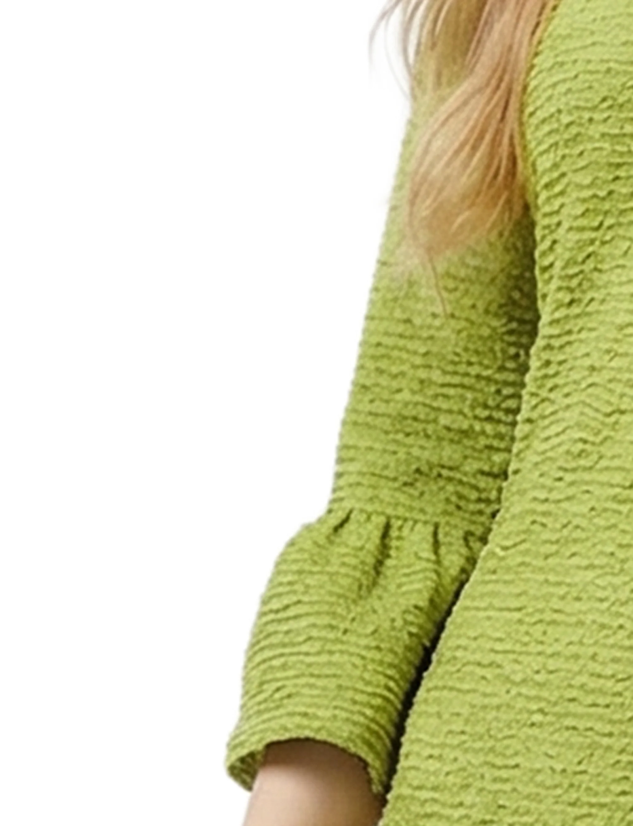NY Collection 3/4 Sleeve Pearl Detail Dress - Image 6