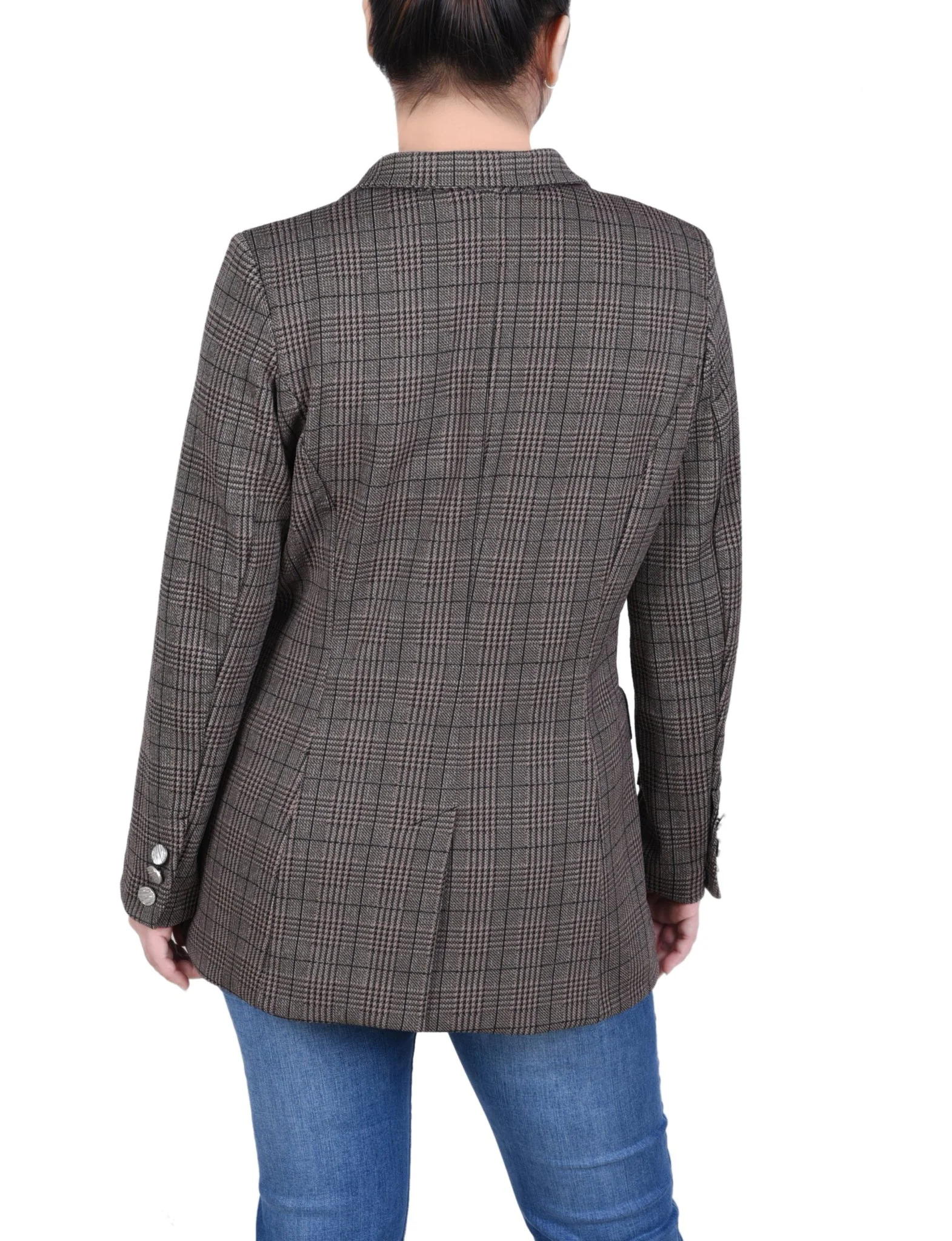 Long Sleeve Ponte Jacket - Petite - Image 16