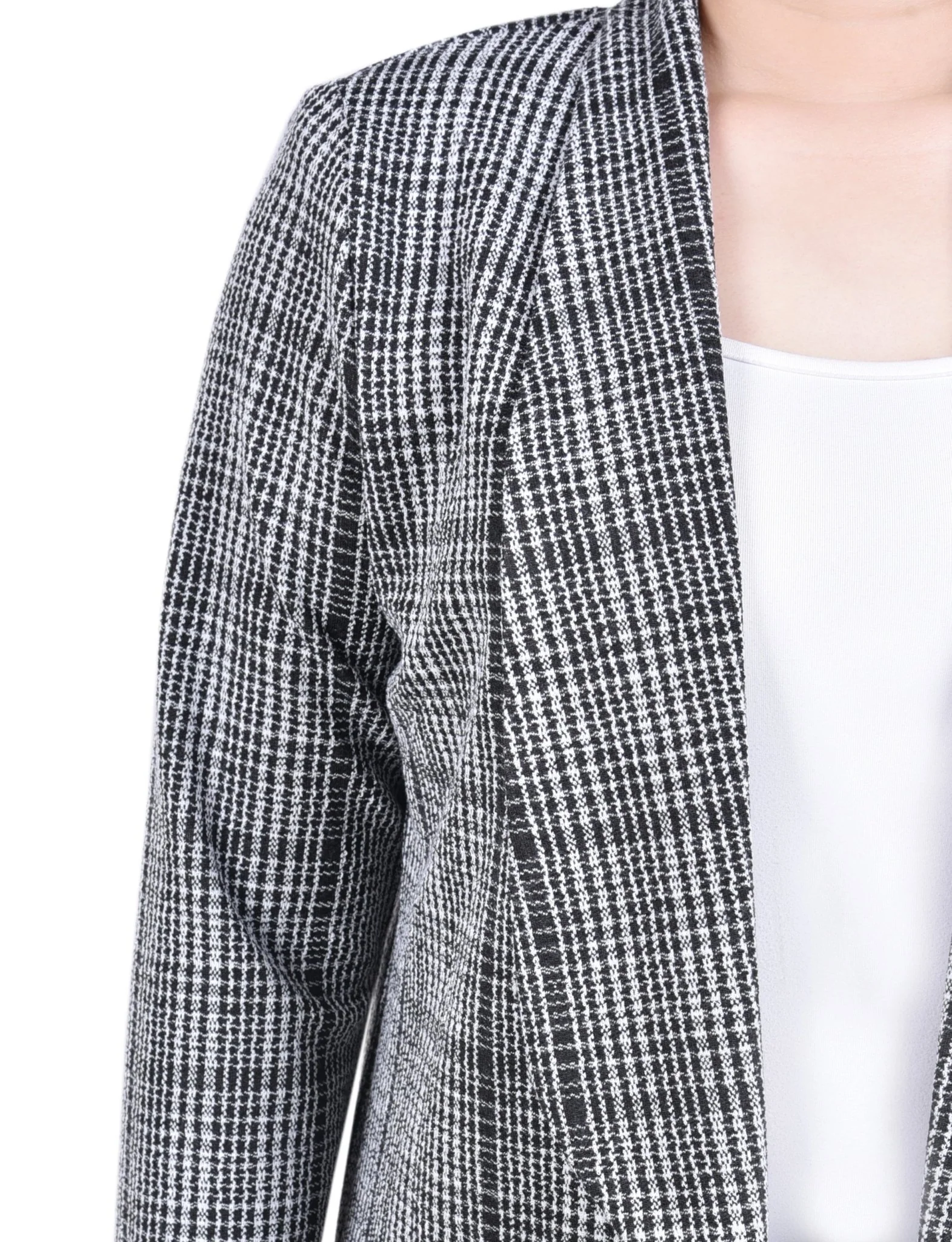 Long Sleeve Ponte Jacket - Petite - Image 7