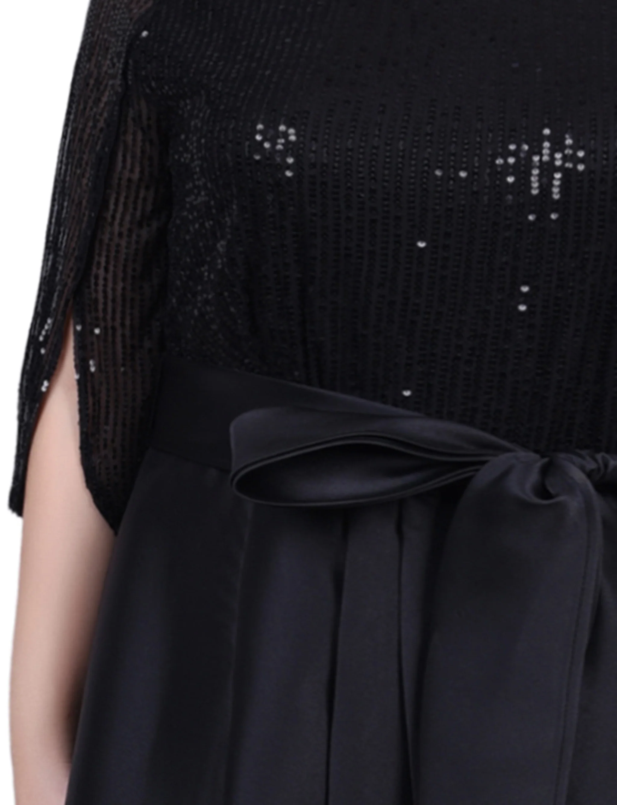 NY Collection Plus Size Sequin and Jacquard Holiday Dress - Image 2