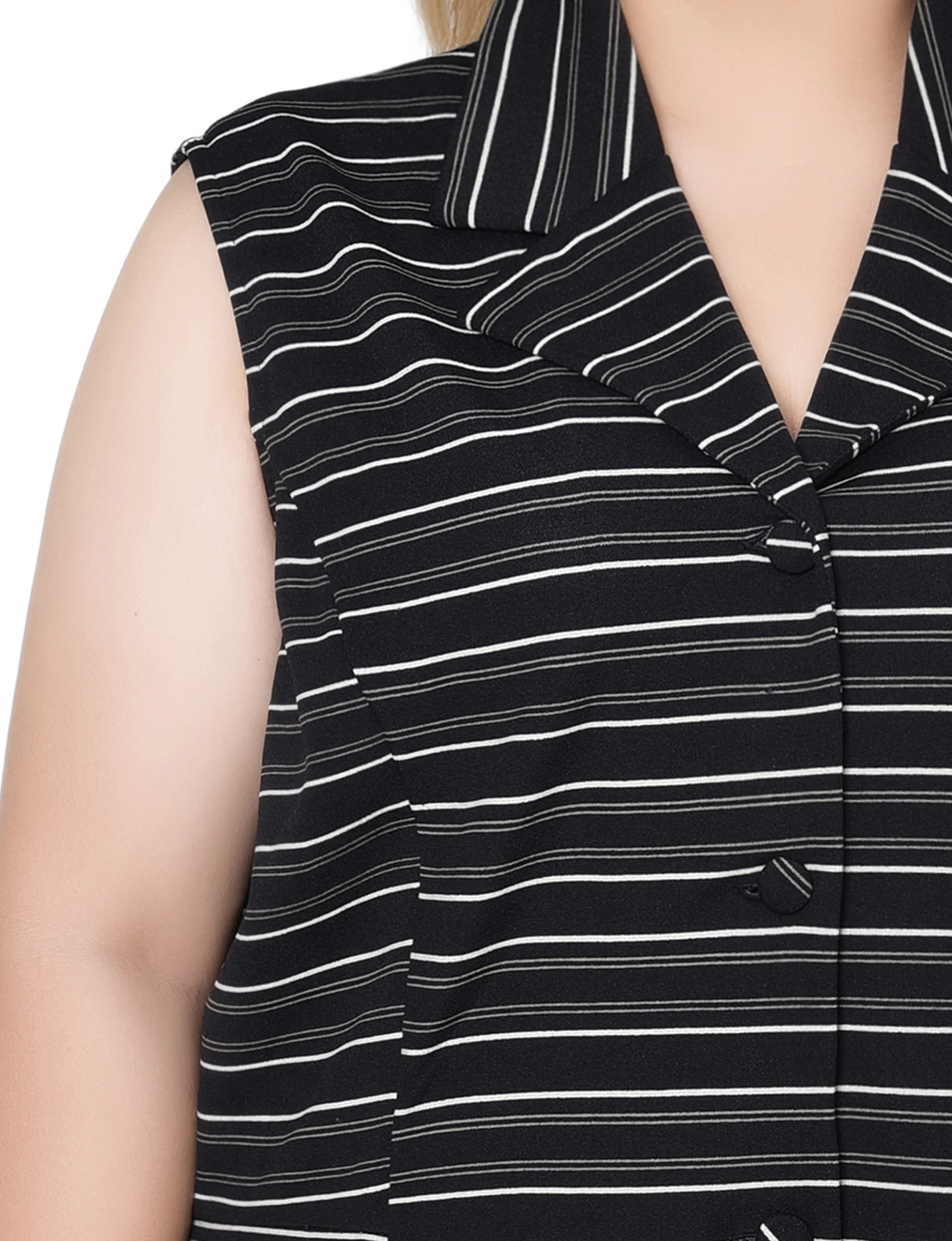 NY Collection Plus Size Sleeveless Scuba Jacket - Image 6