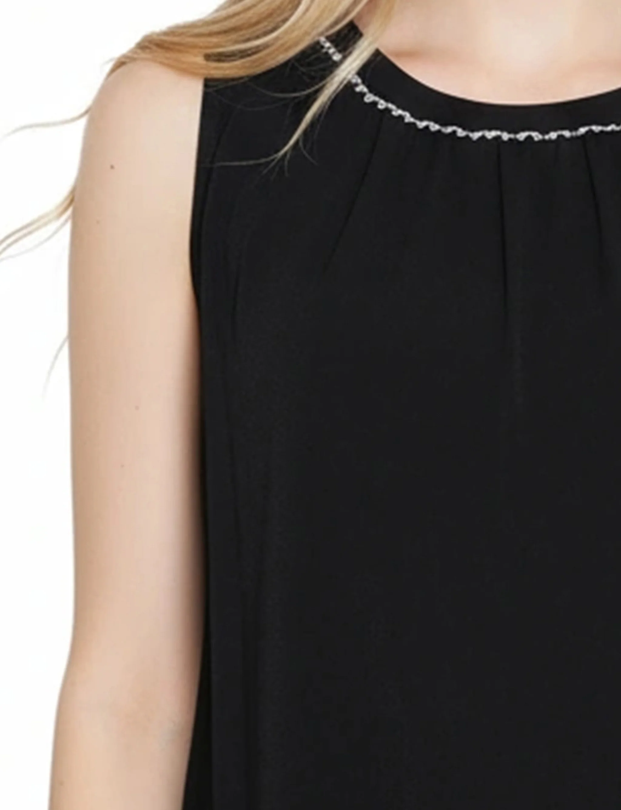 NY Collection Sleeveless Blouson Top - Image 3