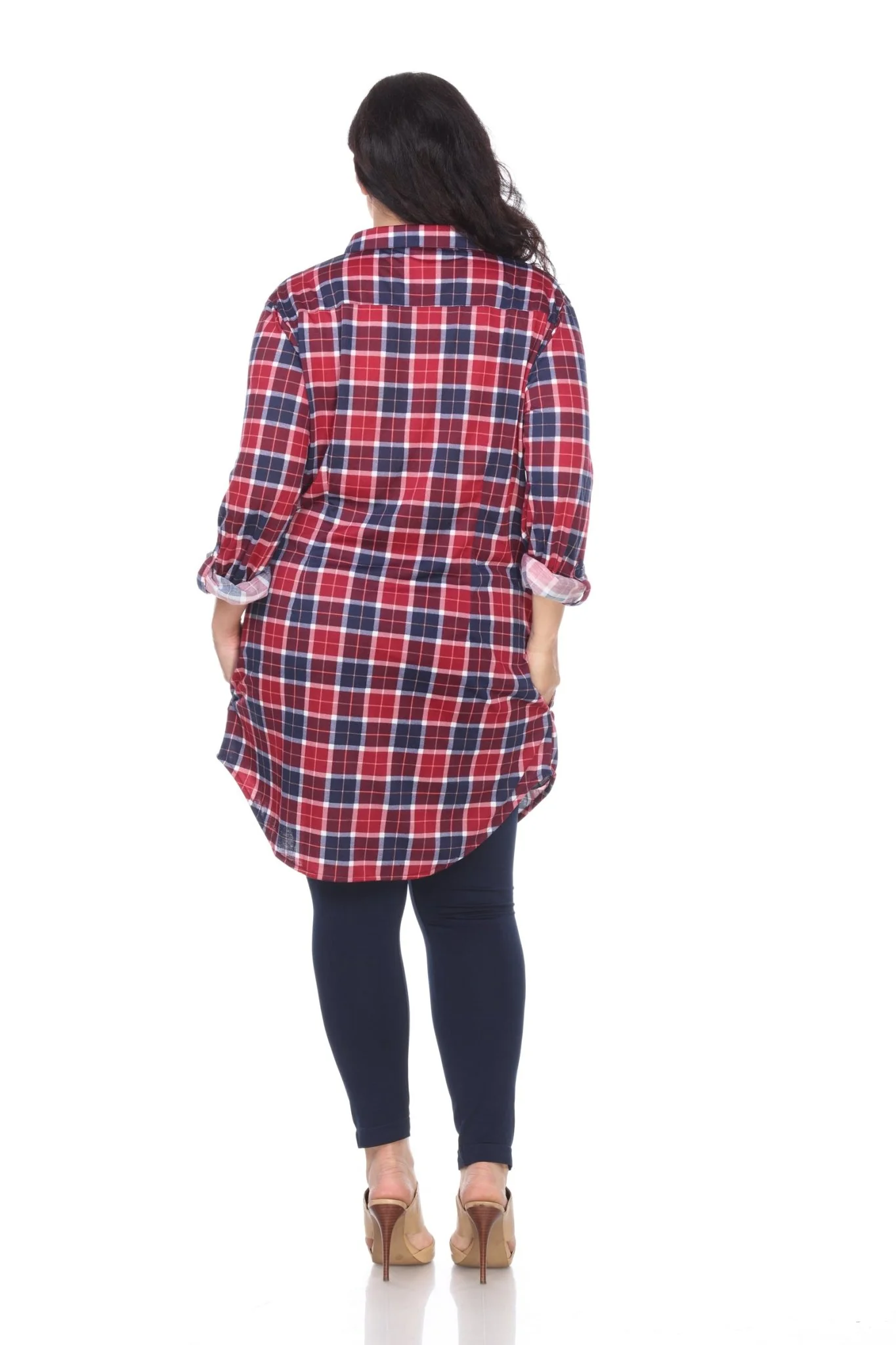 Piper Stretchy Plaid Tunic - Plus - Image 19