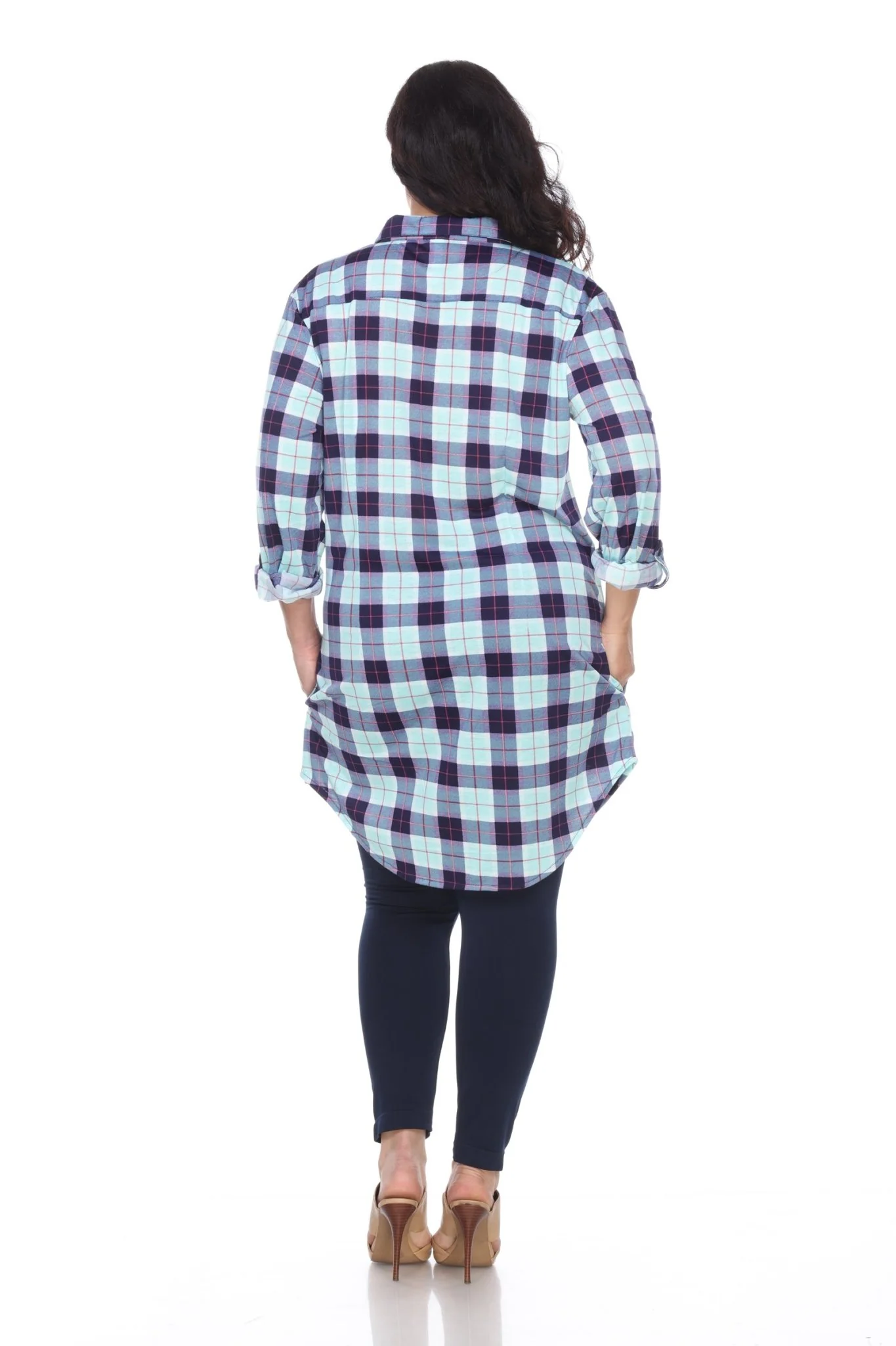 Piper Stretchy Plaid Tunic - Plus - Image 29