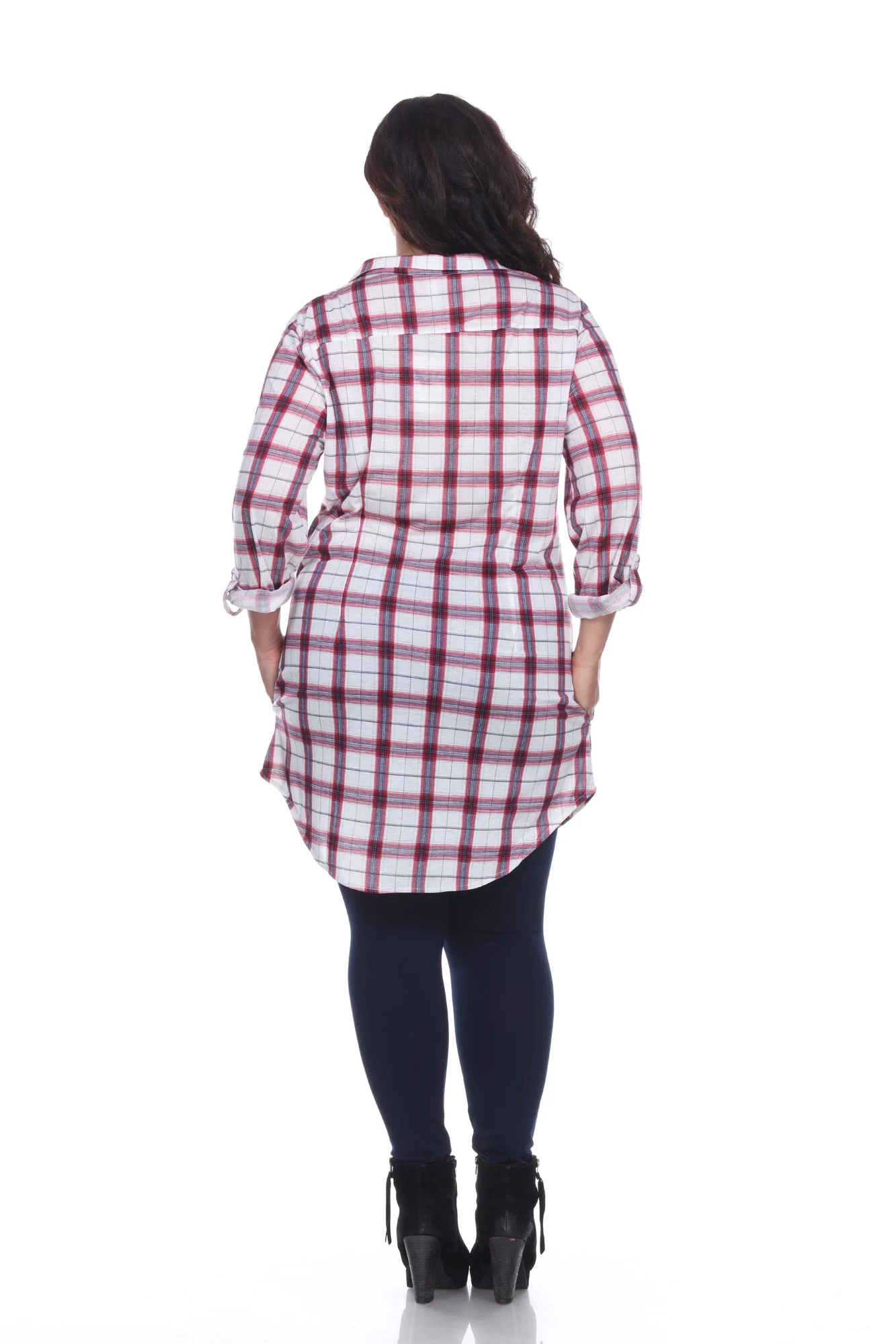 Piper Stretchy Plaid Tunic - Plus - Image 50