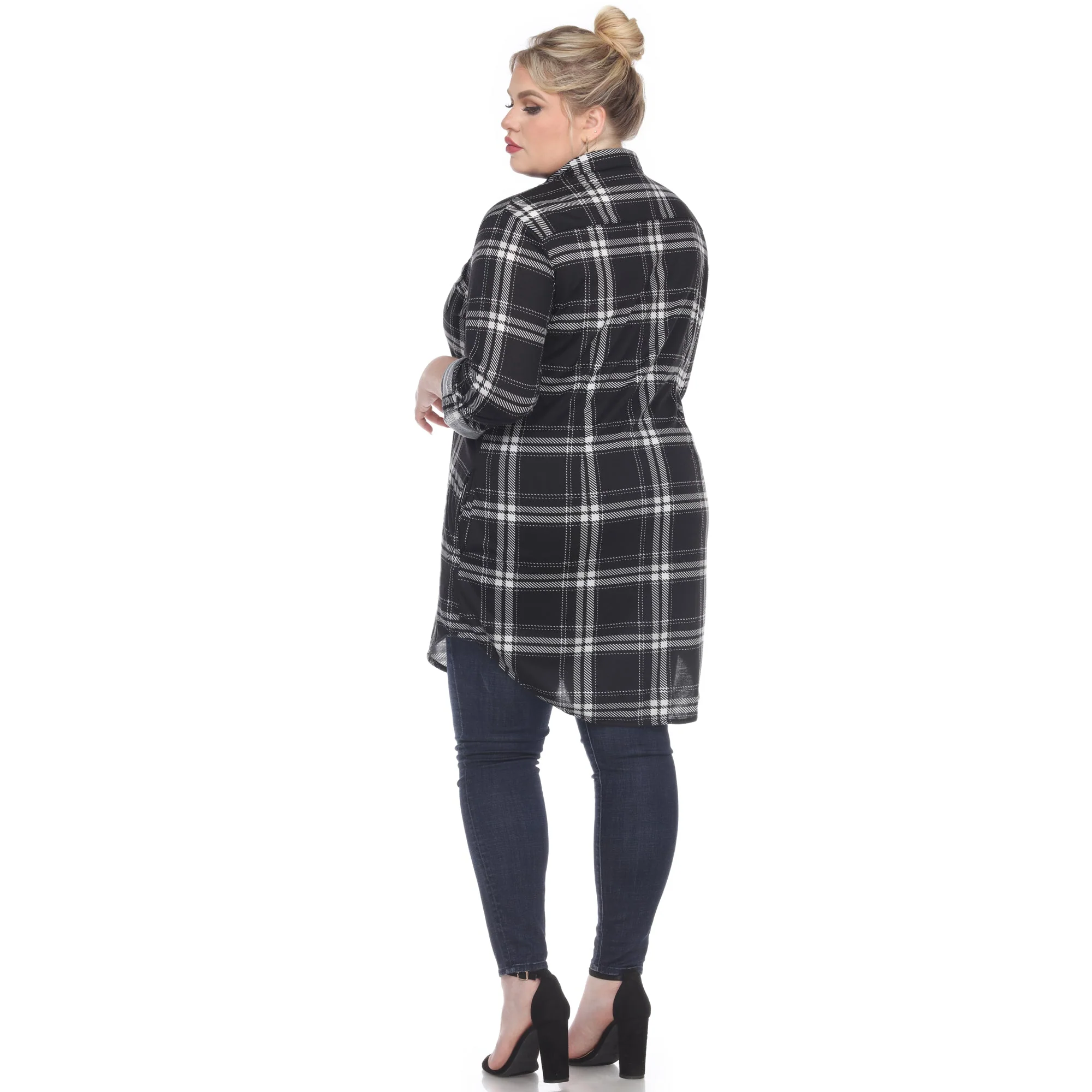 Plaid Tunic Top - Plus - Image 10