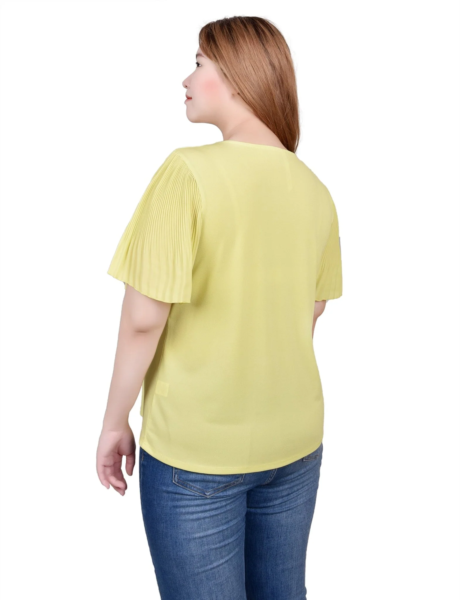 Pleated-Sleeve Top - Image 2