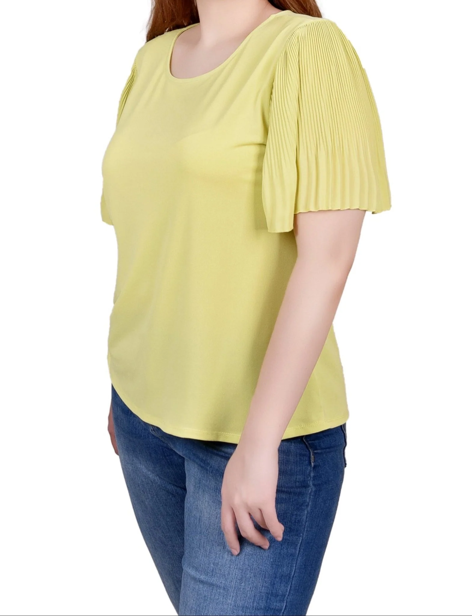 Pleated-Sleeve Top - Image 3