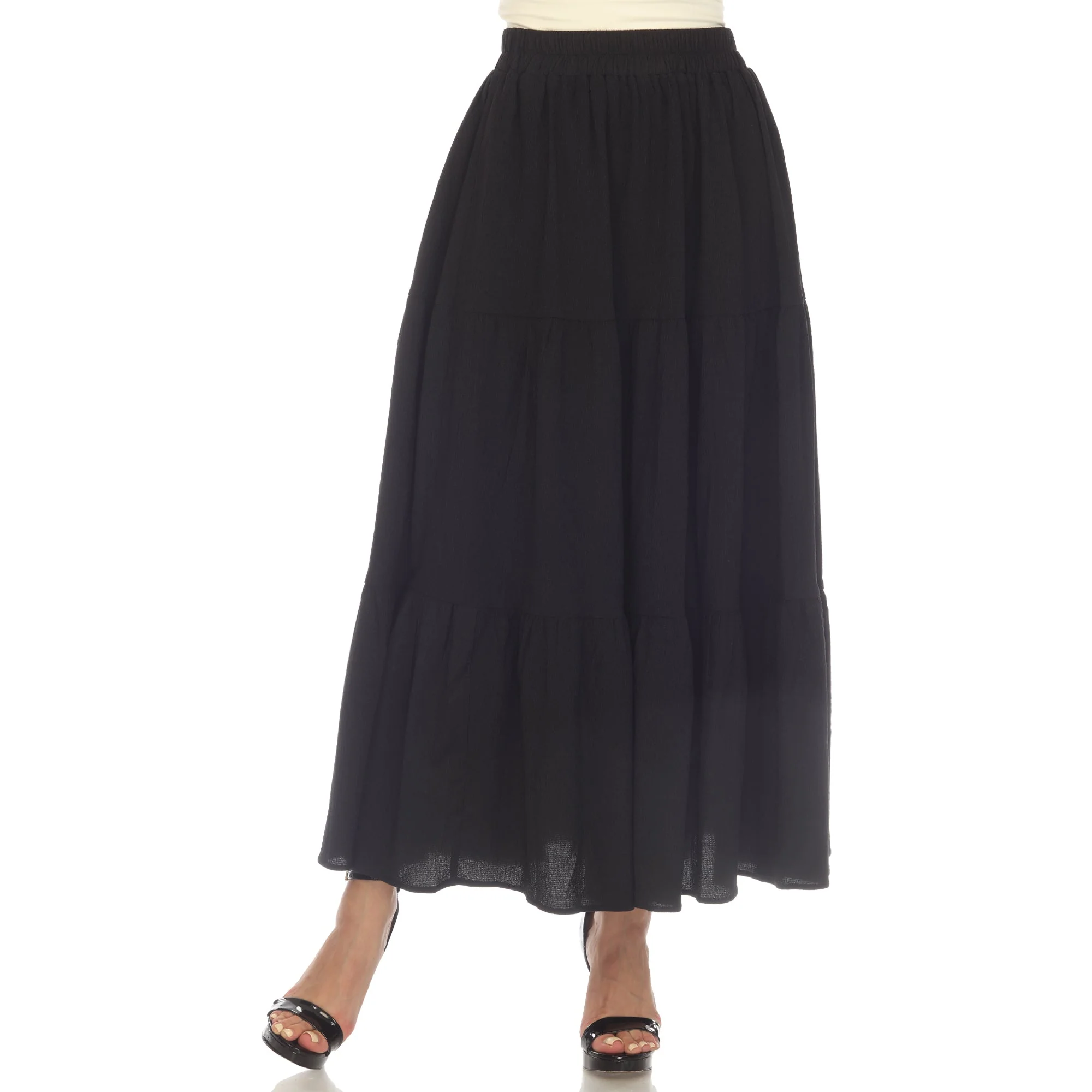 Pleated Tiered Maxi Skirt - Image 13