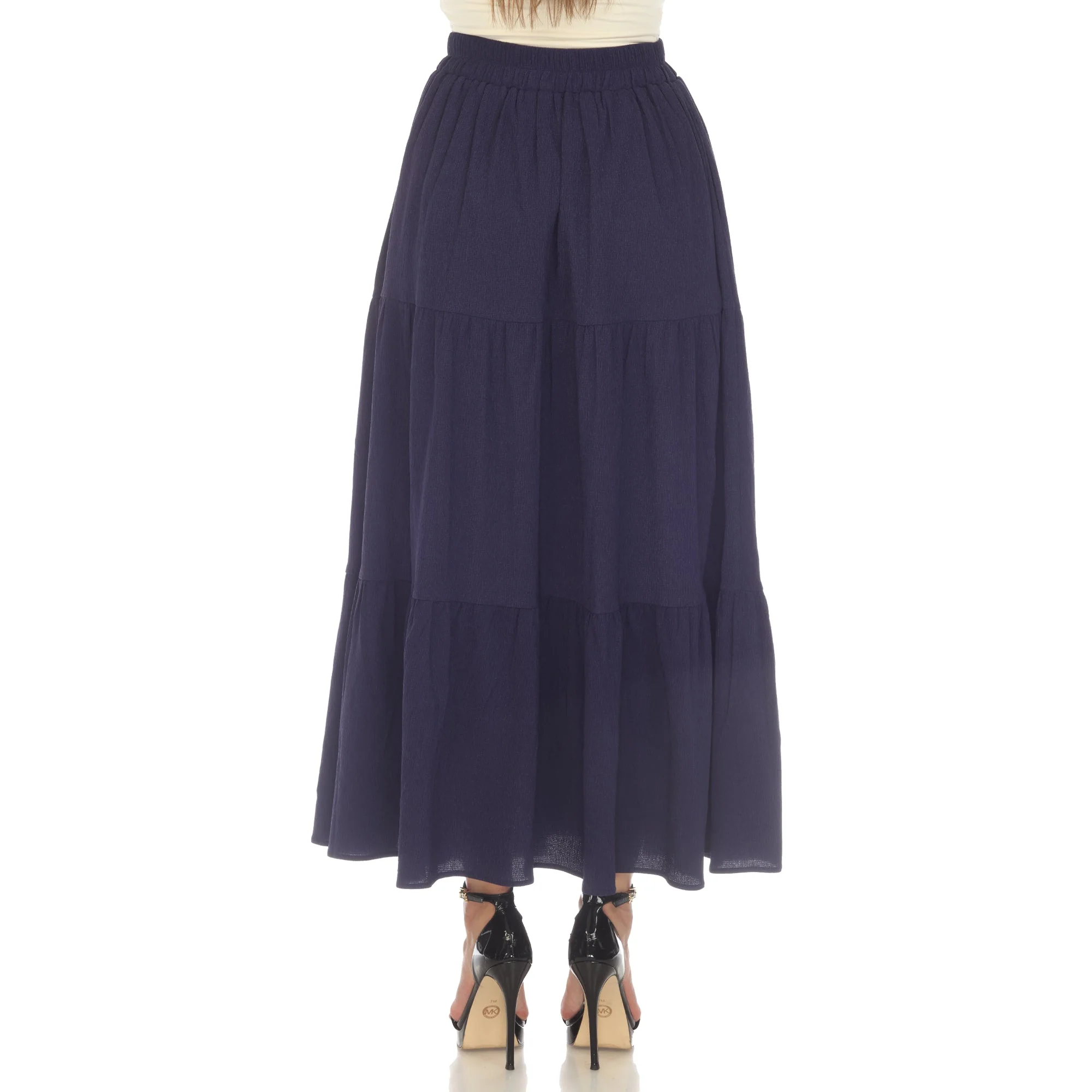 Pleated Tiered Maxi Skirt - Image 19