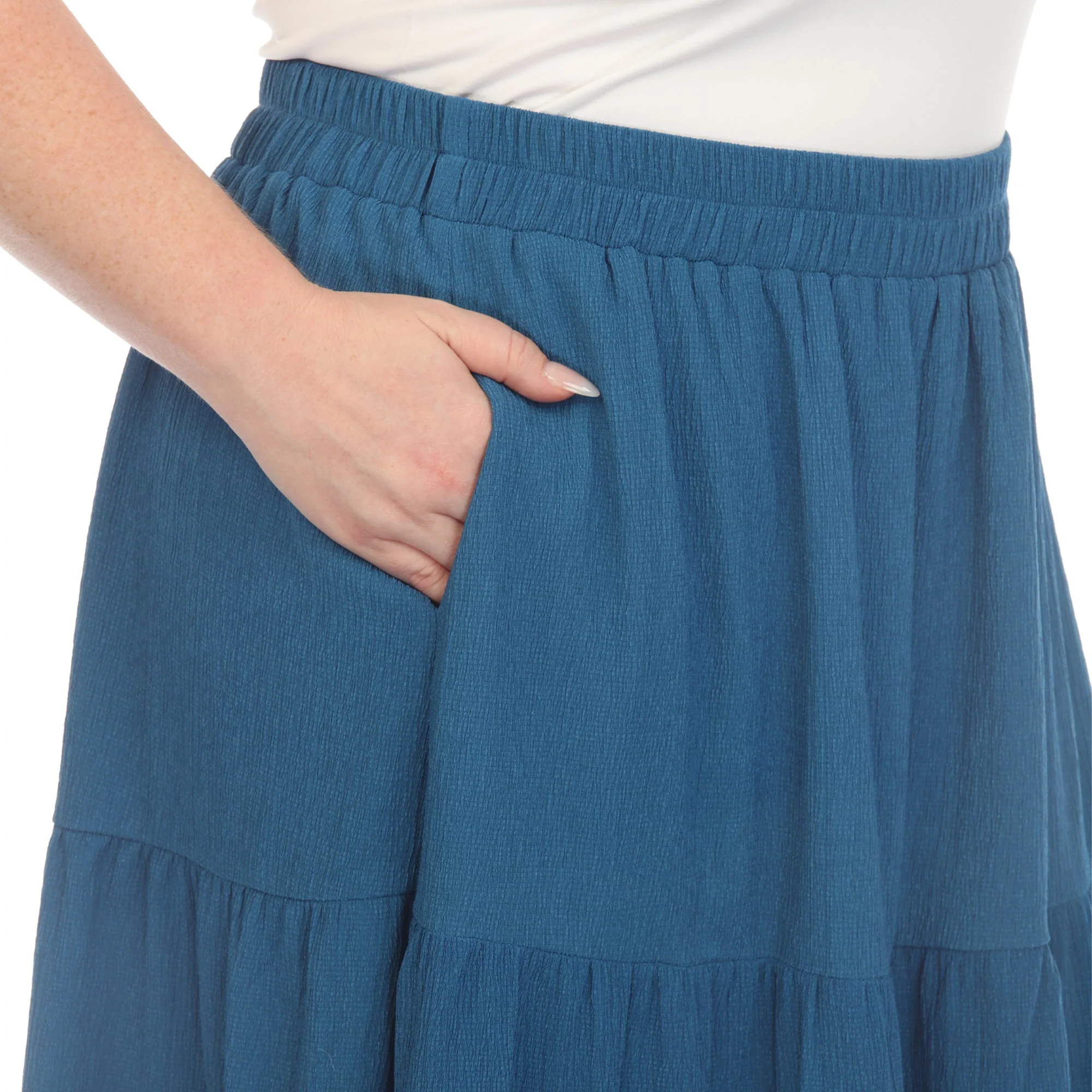 Pleated Tiered Maxi Skirt - Plus - Image 18
