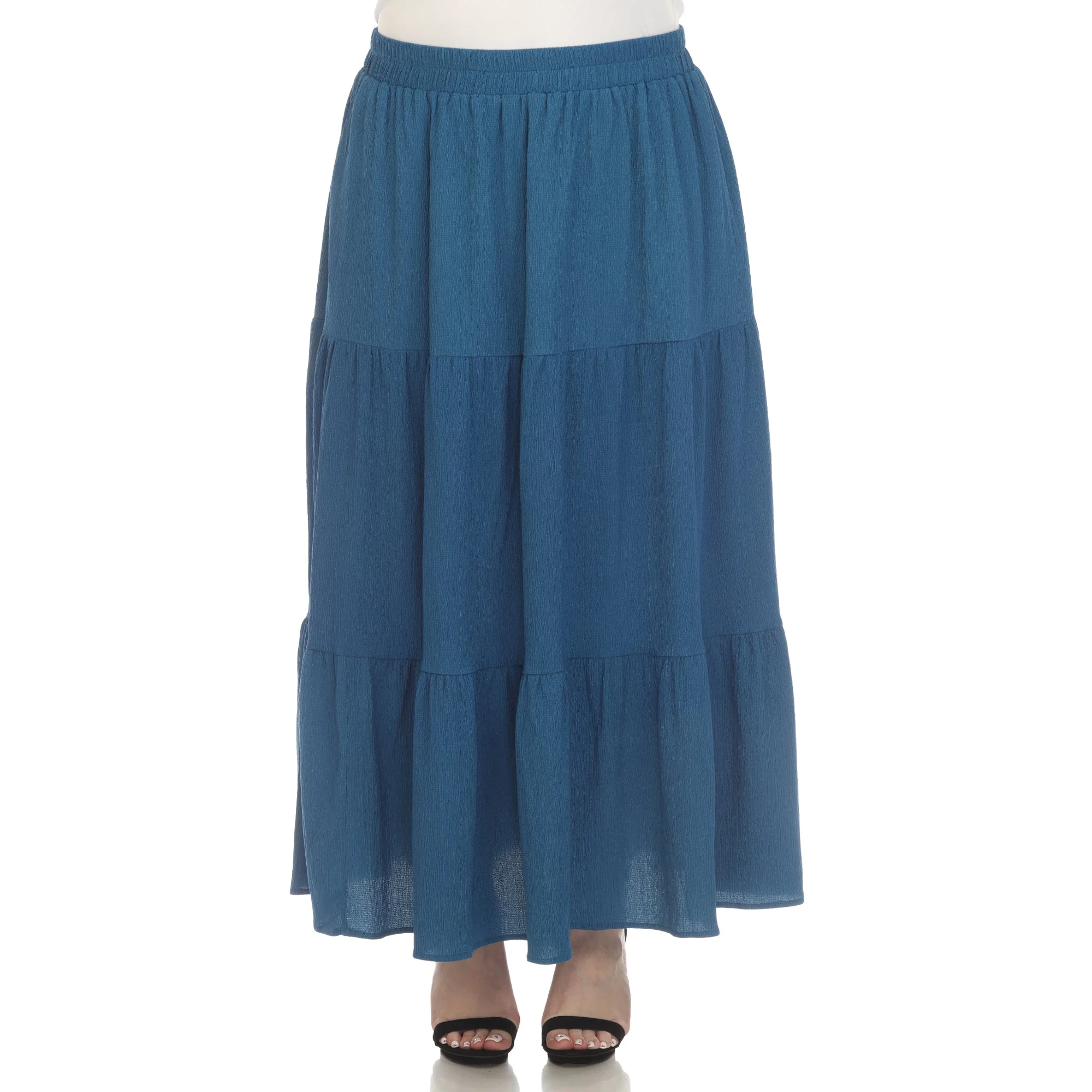 Pleated Tiered Maxi Skirt - Plus - Image 19