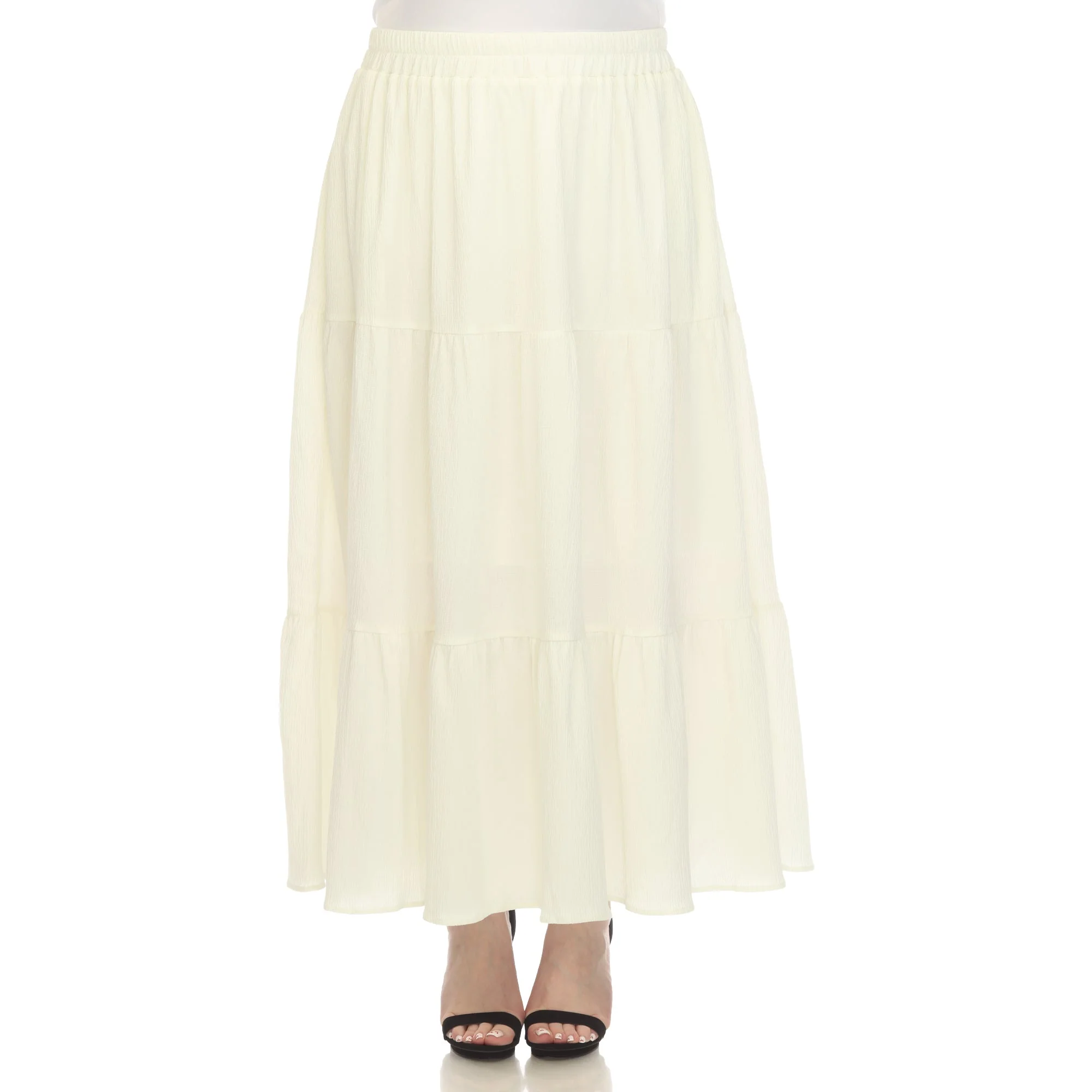 Pleated Tiered Maxi Skirt - Plus - Image 22