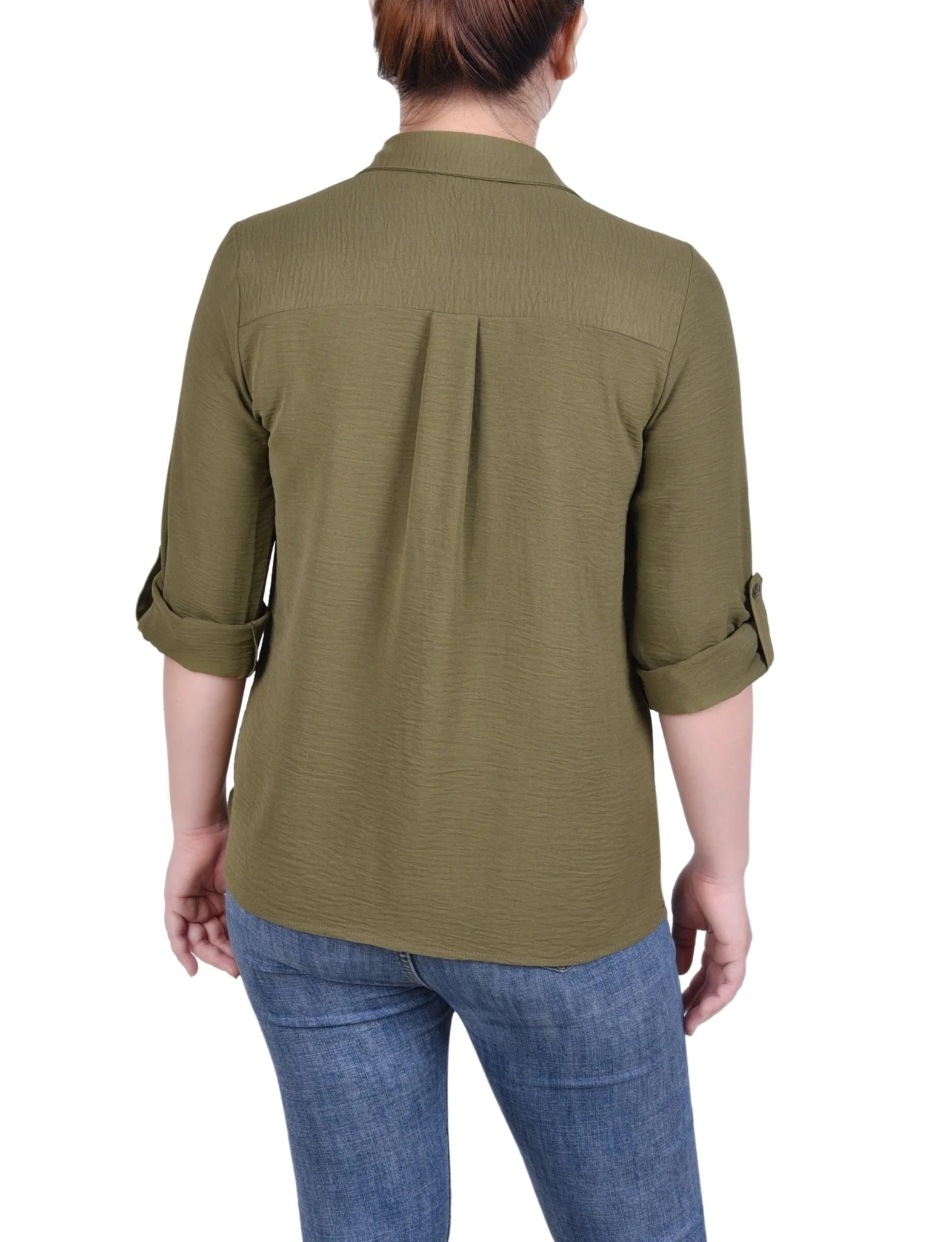 Roll Tab Blouse - Petite - Image 3