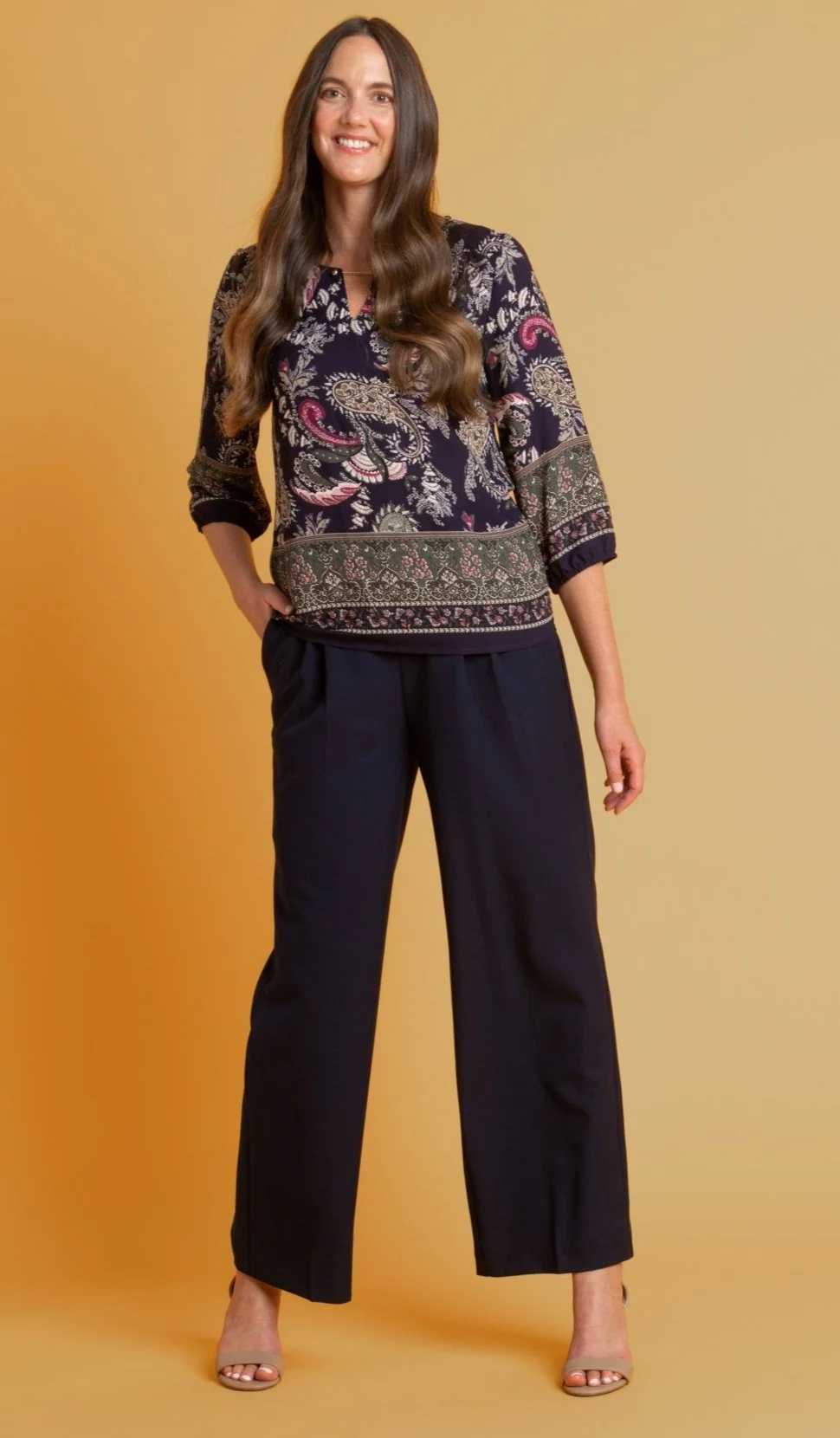 Roz & Ali™ Pleated Wide Leg Trouser Pants - Image 13