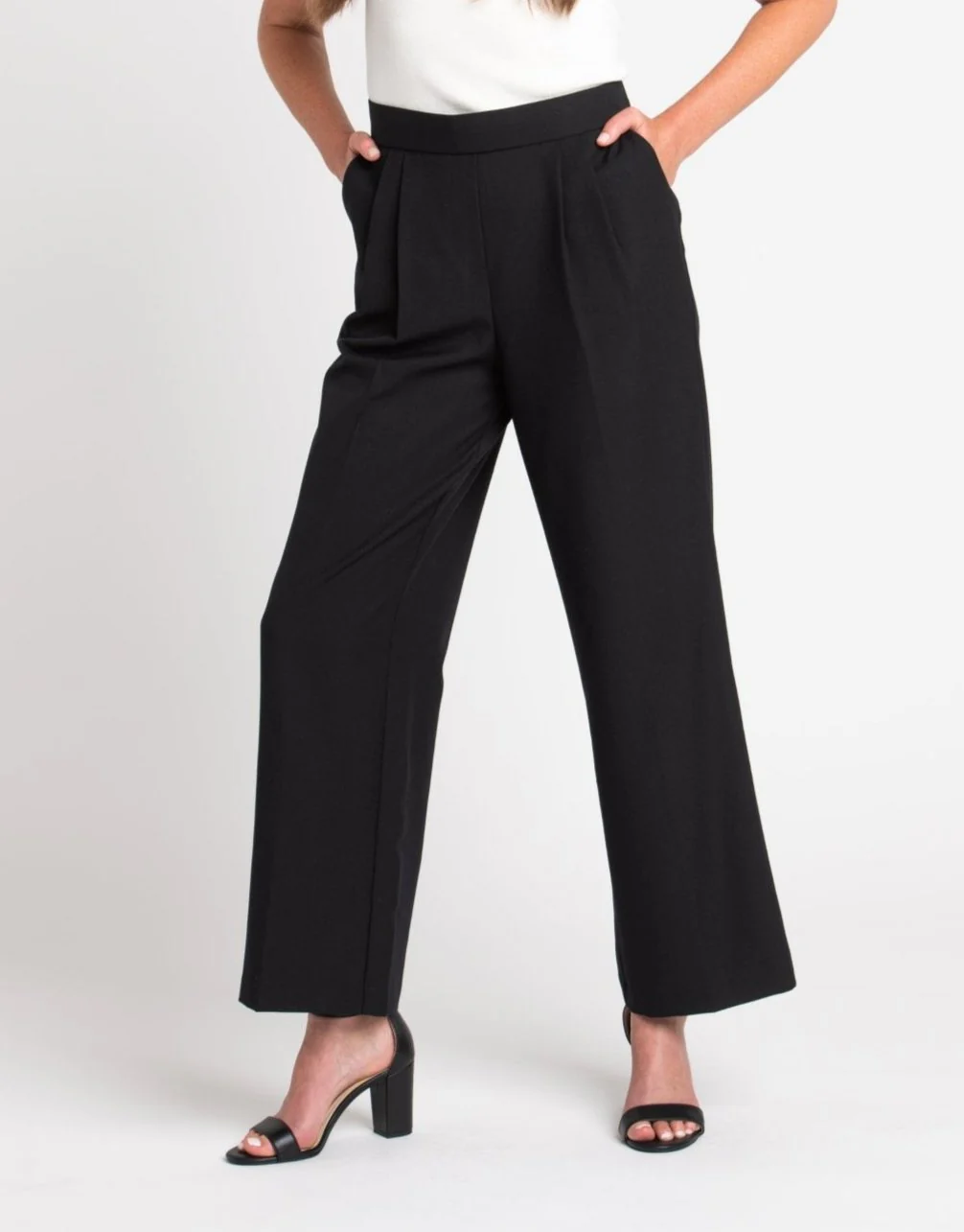 Roz & Ali™ Pleated Wide Leg Trouser Pants - Image 3