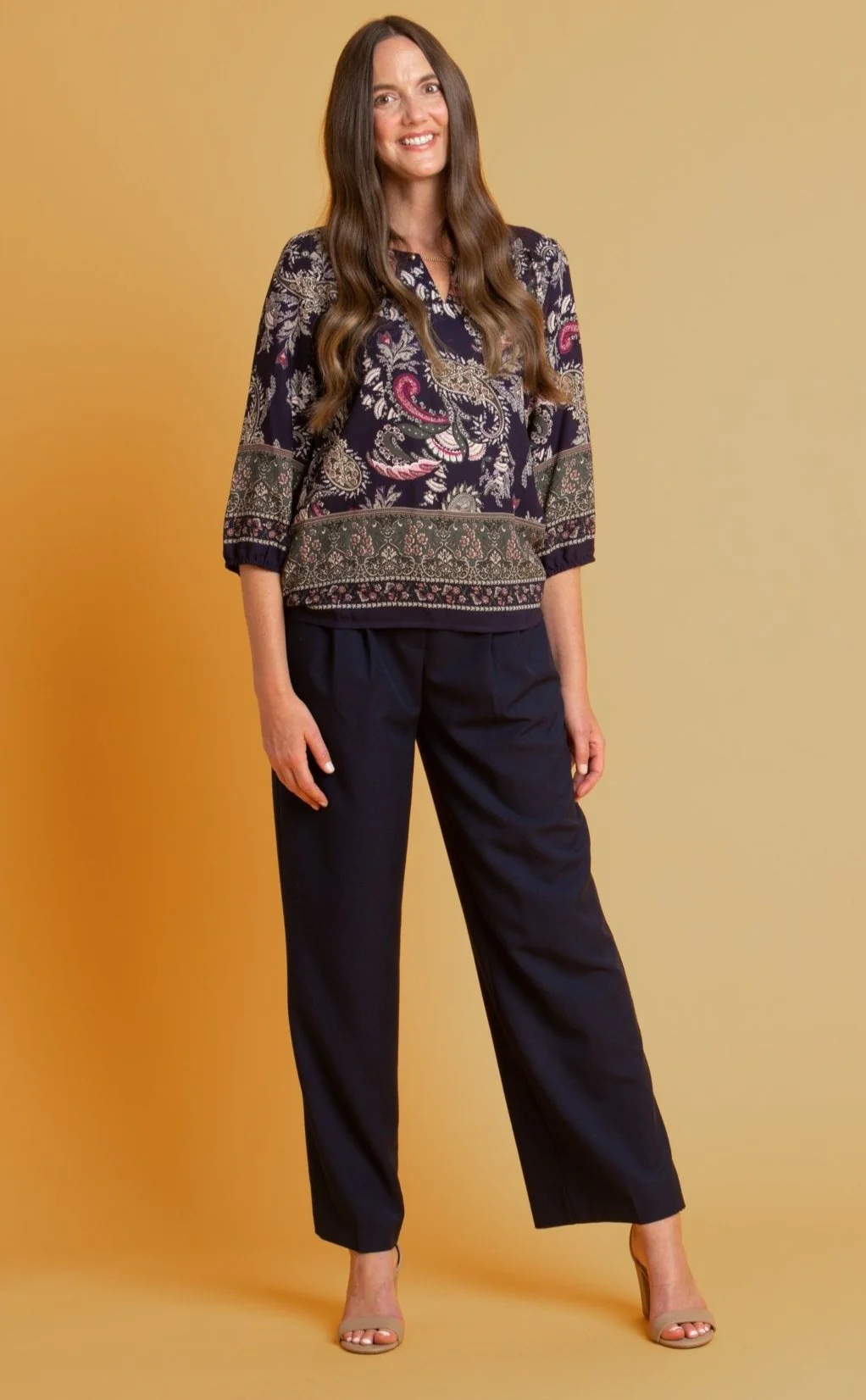 Roz & Ali™ Pleated Wide Leg Trouser Pants - Image 6