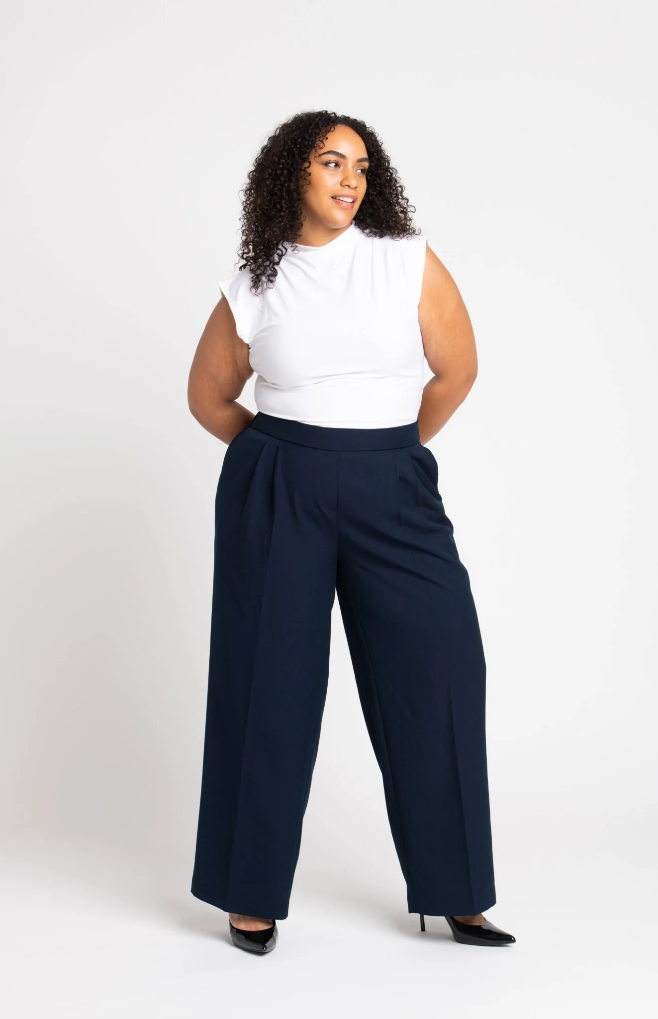 Roz & Ali™ Pleated Wide Leg Trouser Pants - Plus - Image 11
