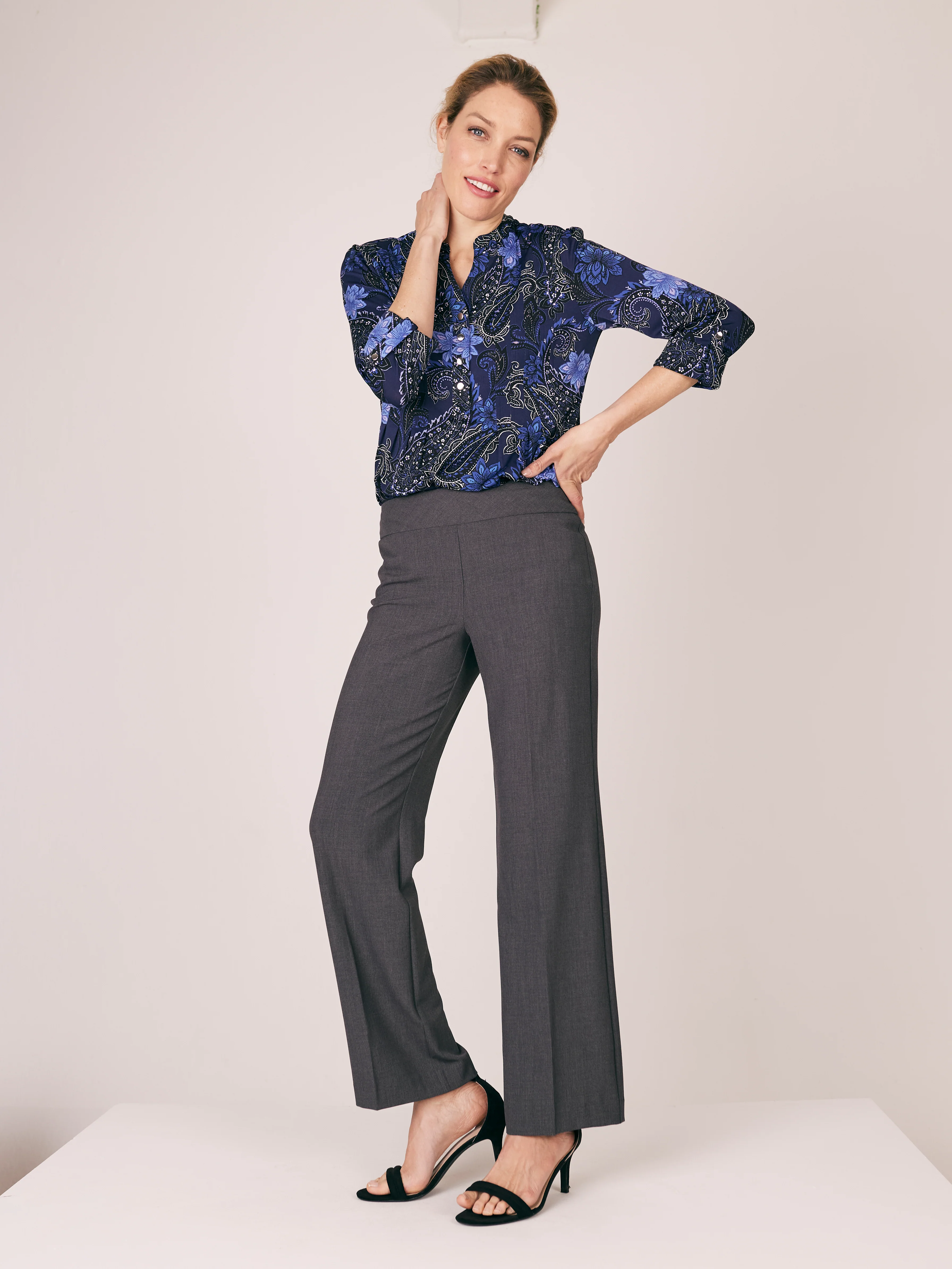 Roz & Ali™ Secret Agent Tummy Control Classic Pants - Short Length - Image 12