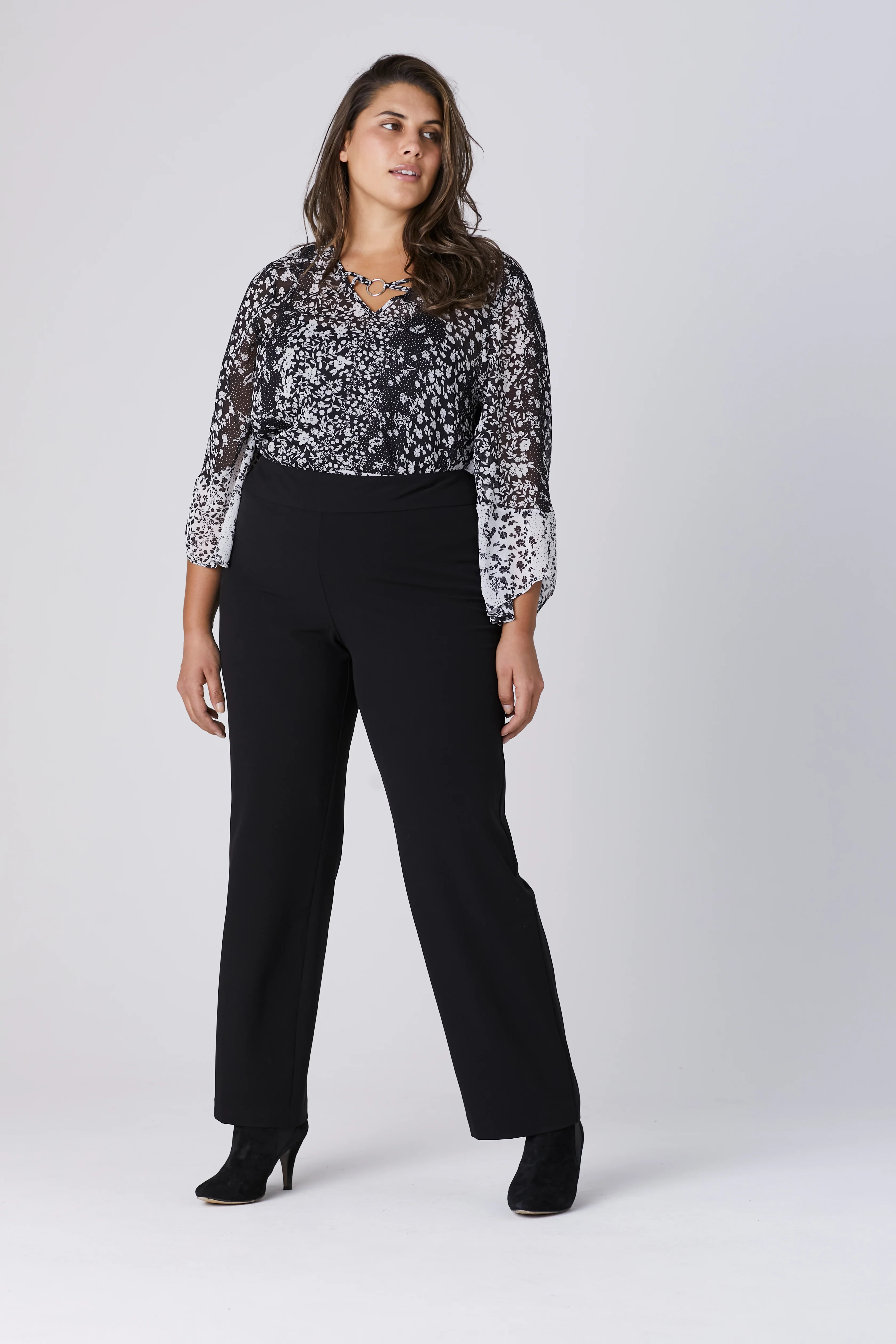 Roz & Ali™ Secret Agent Tummy Control Classic Pants - Plus - Short Length - Image 11