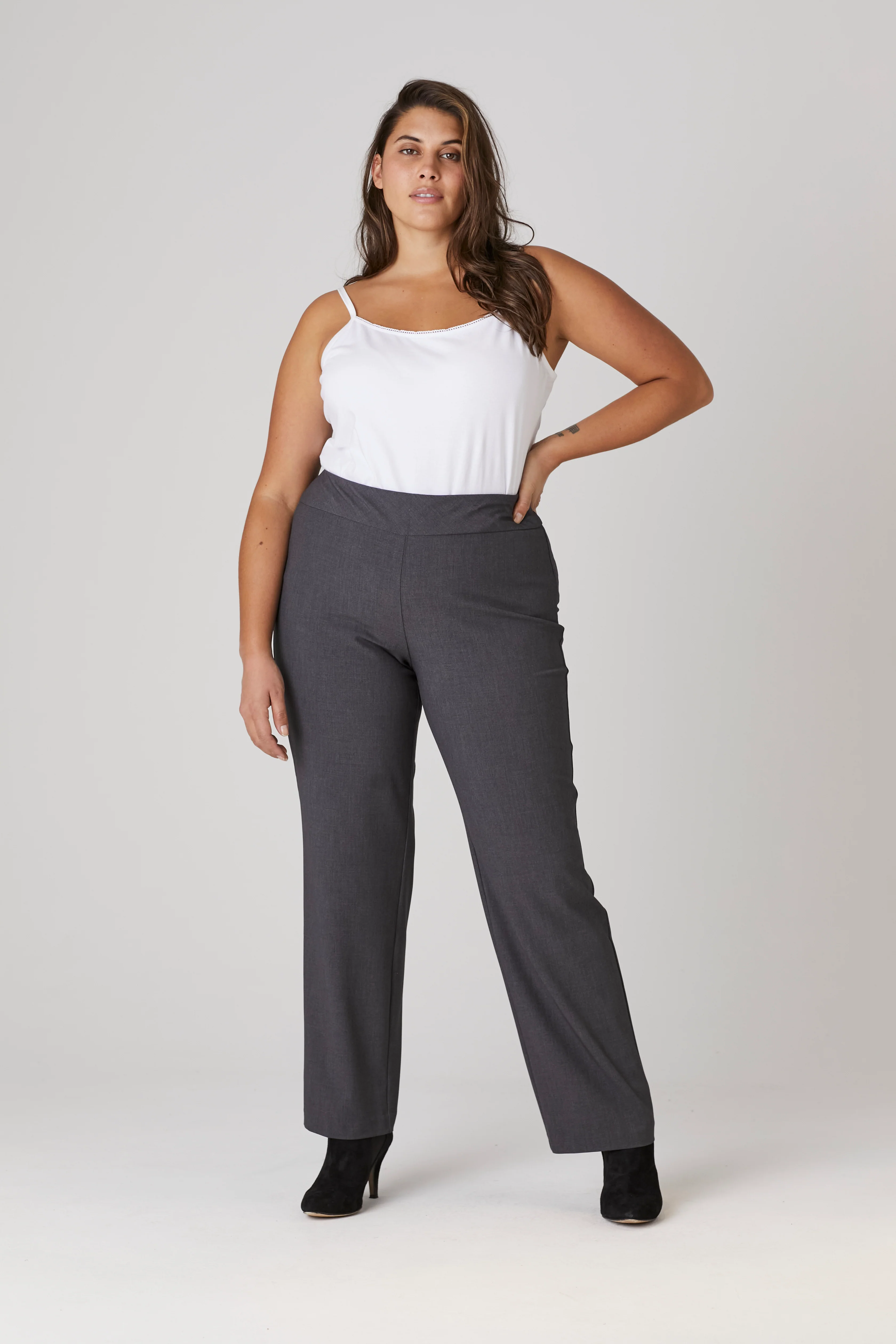 Roz & Ali™ Secret Agent Tummy Control Classic Pants - Plus - Short Length - Image 19