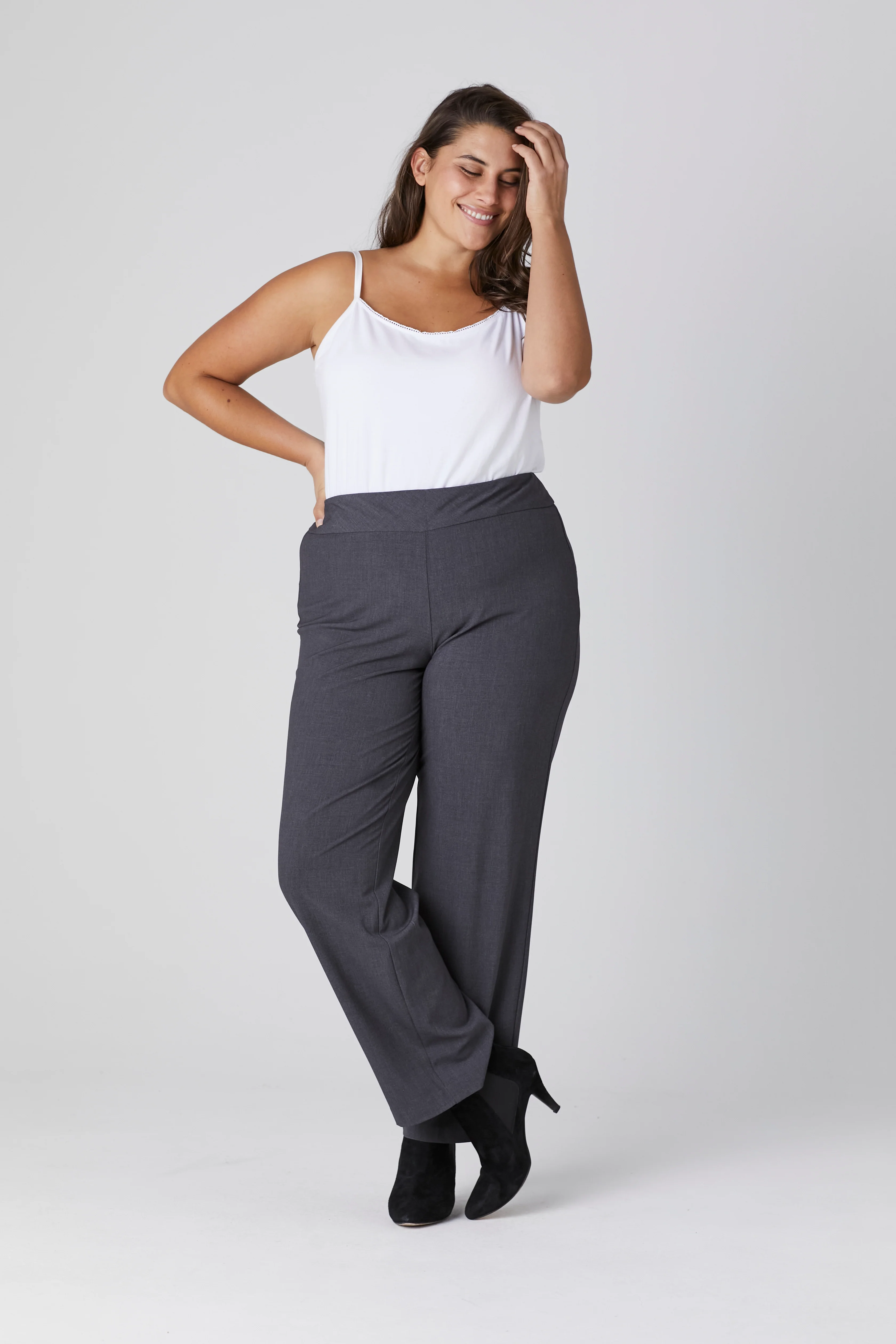 Roz & Ali™ Secret Agent Tummy Control Classic Pants - Plus - Short Length - Image 21