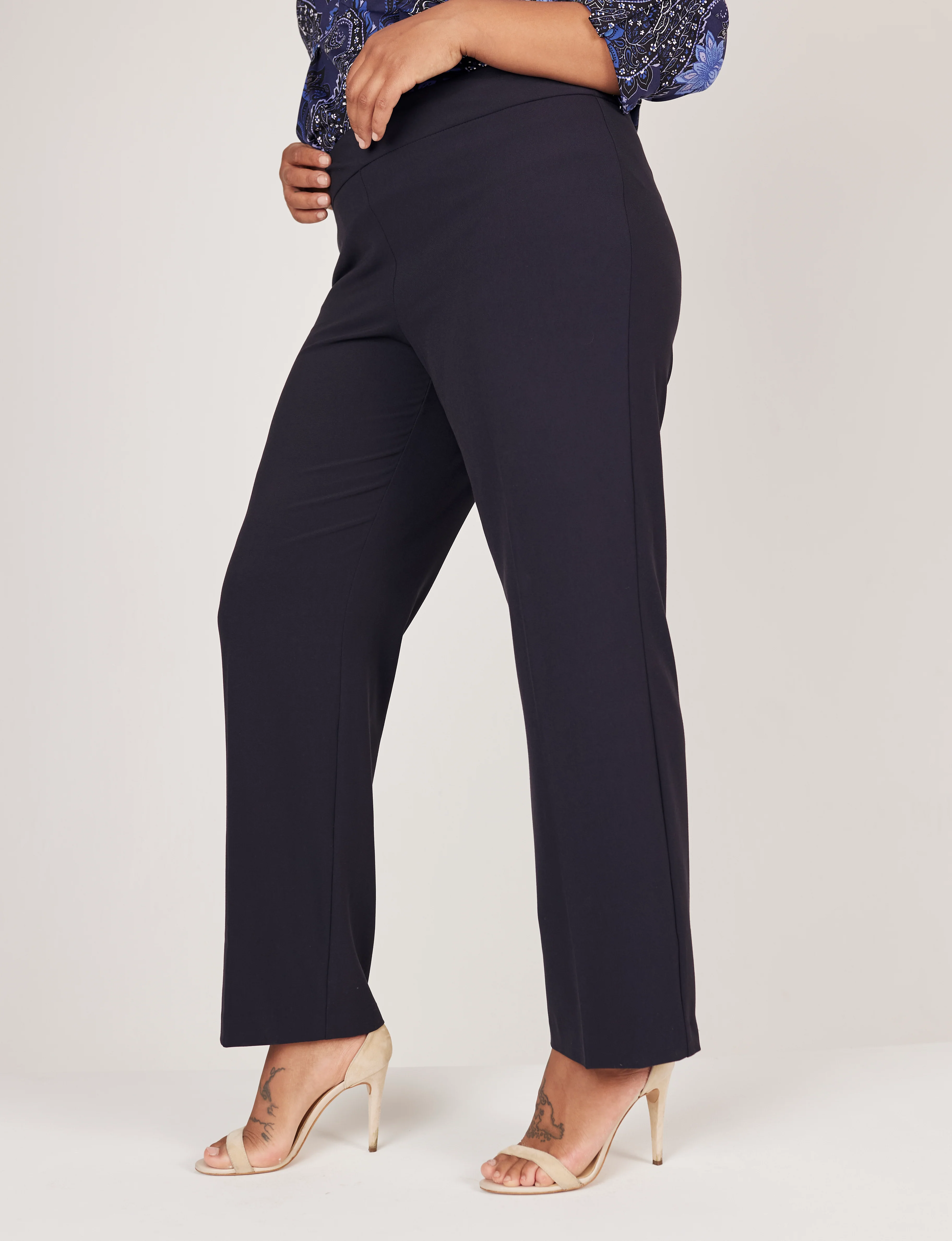Roz & Ali™ Secret Agent Tummy Control Classic Pants - Plus - Short Length - Image 5
