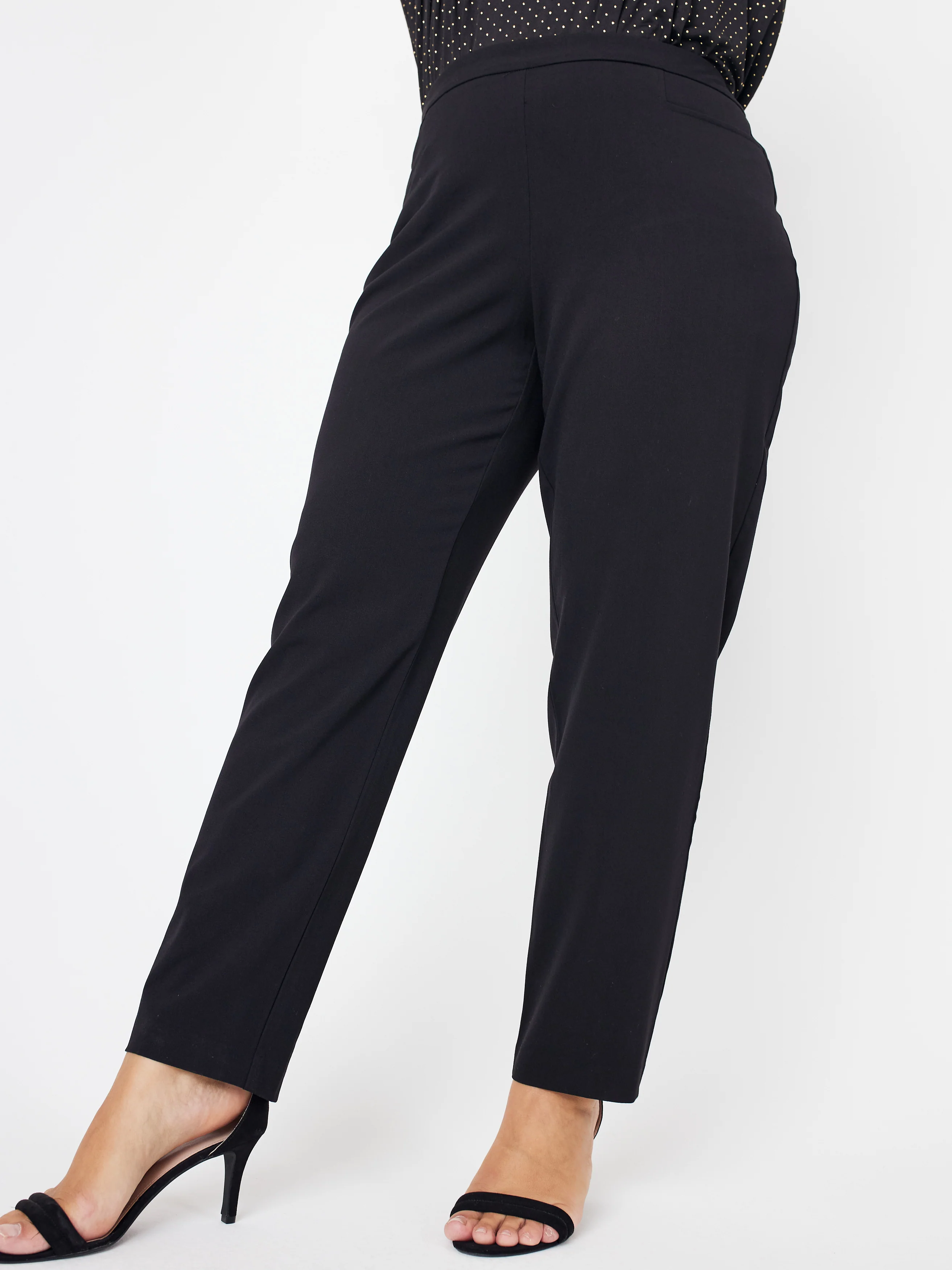 Roz & Ali™ Secret Agent Tummy Control Taper Pants - Plus - Short Length - Image 2