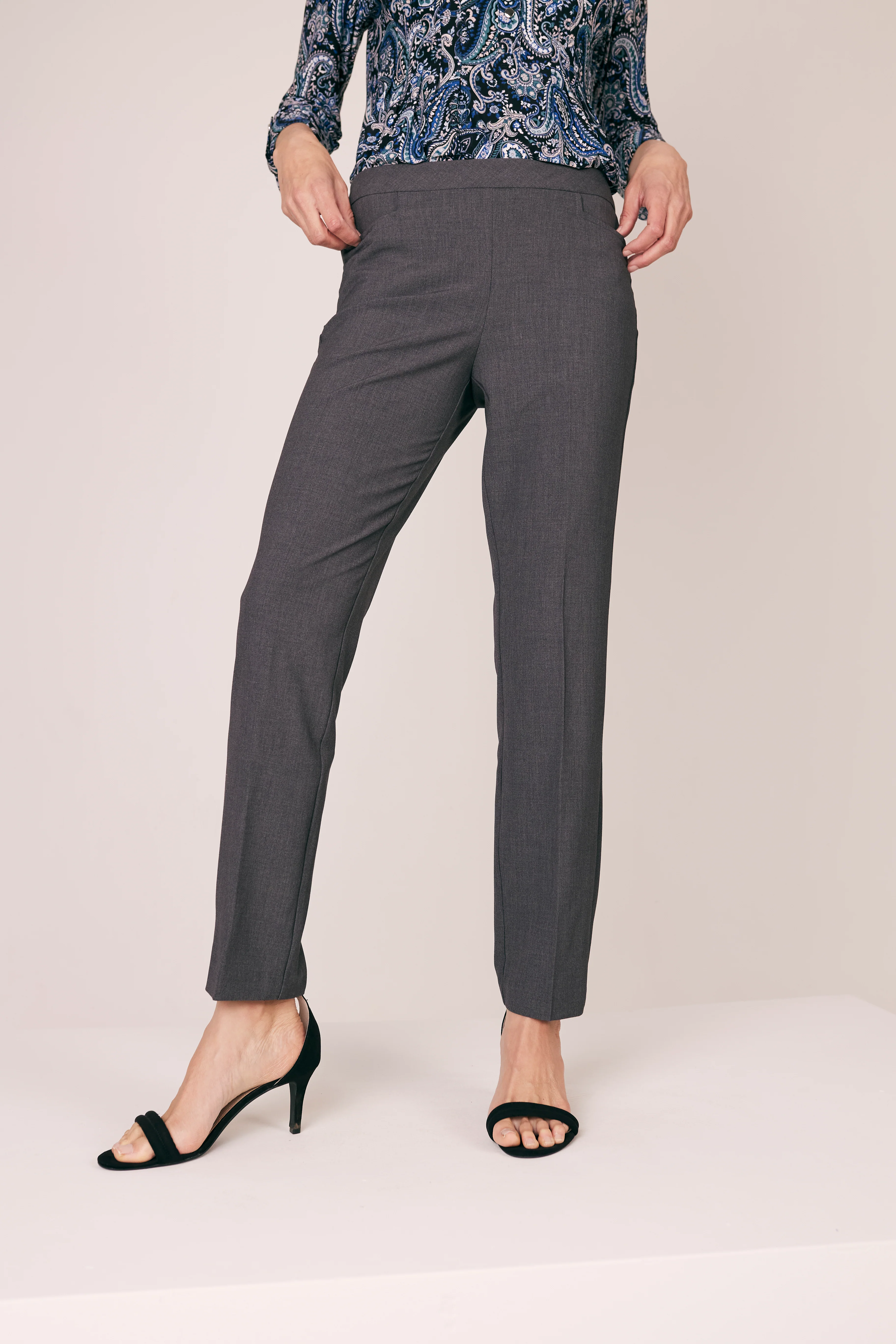Roz & Ali™ Secret Agent Tummy Control Taper Pants - Short Length - Image 13