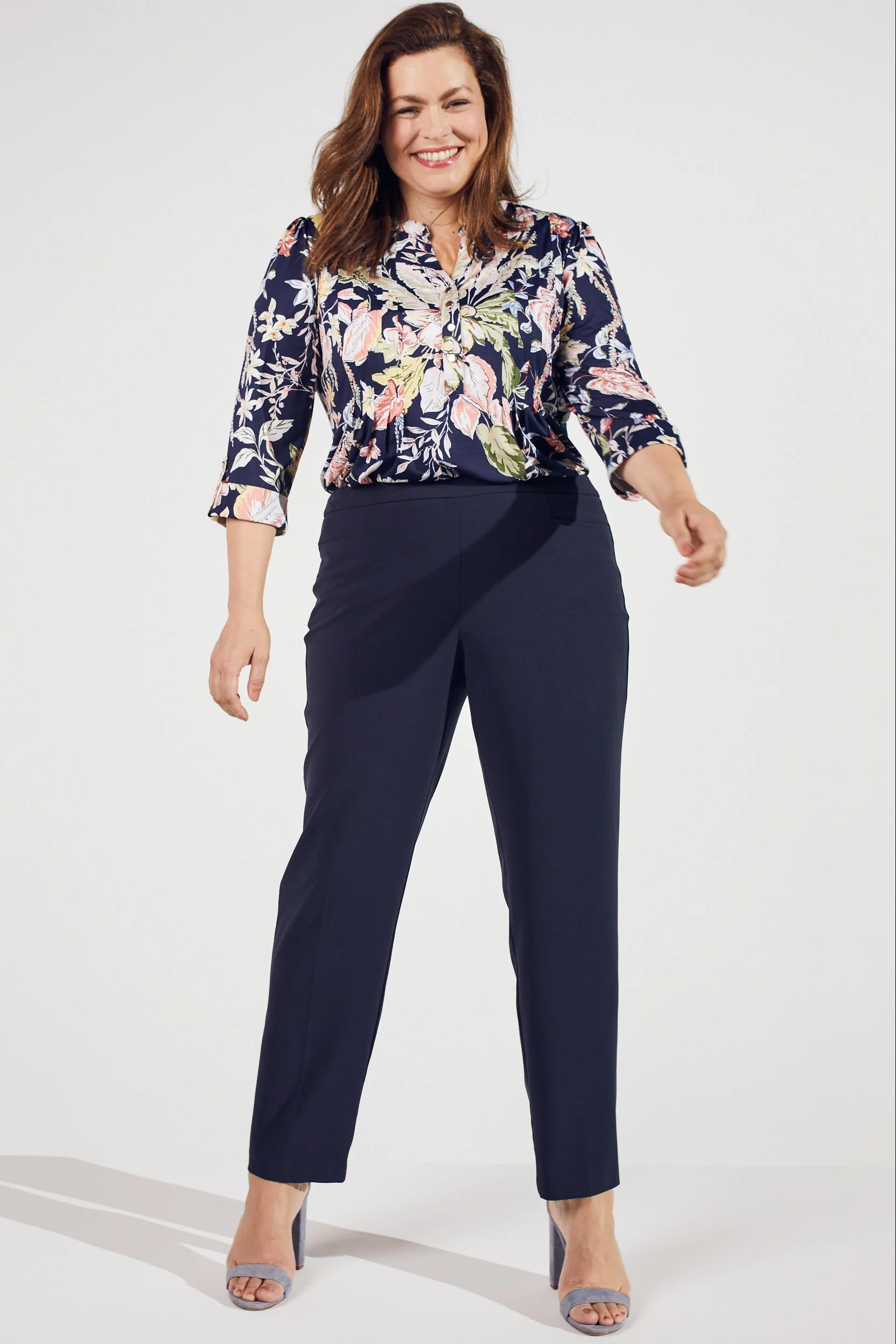 Roz & Ali™ Secret Agent Tummy Control Taper Pants - Plus - Short Length - Image 15