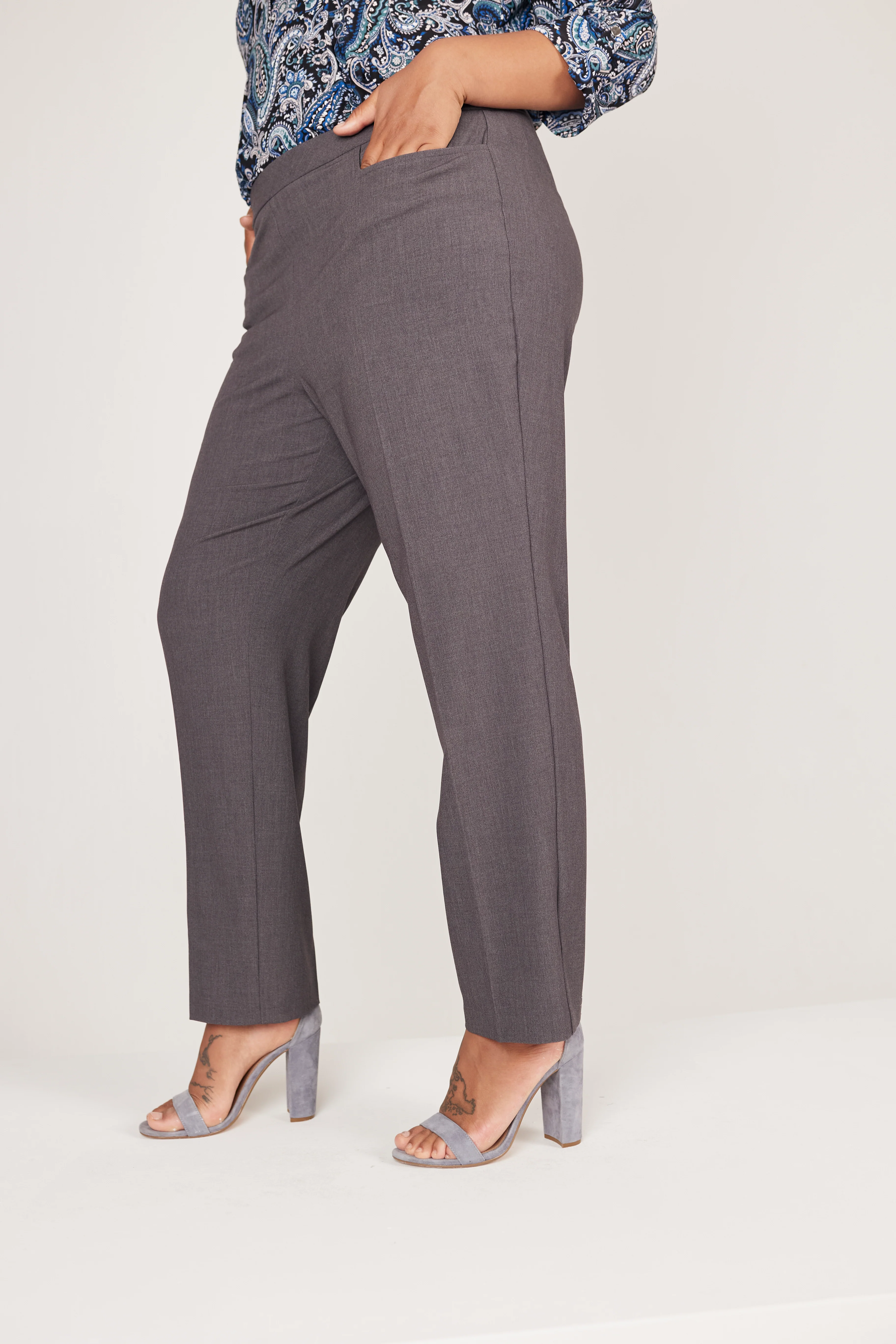 Roz & Ali™ Secret Agent Tummy Control Taper Pants - Plus - Image 16