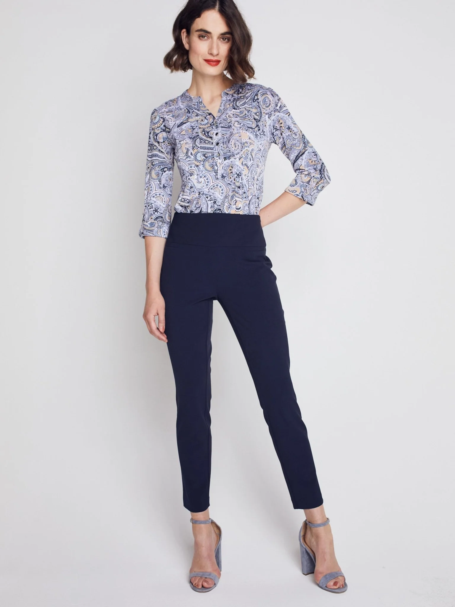 Roz & Ali™ Secret Agent Pants Tummy Control  Slim Leg Pants - Image 22