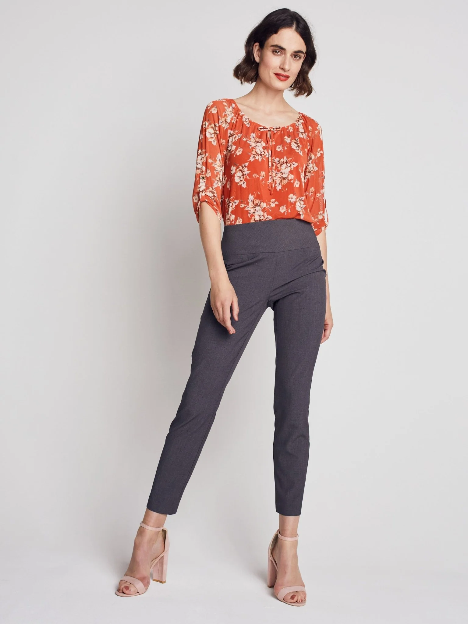 Roz & Ali™ Secret Agent Pants Tummy Control  Slim Leg Pants - Petite - Image 14