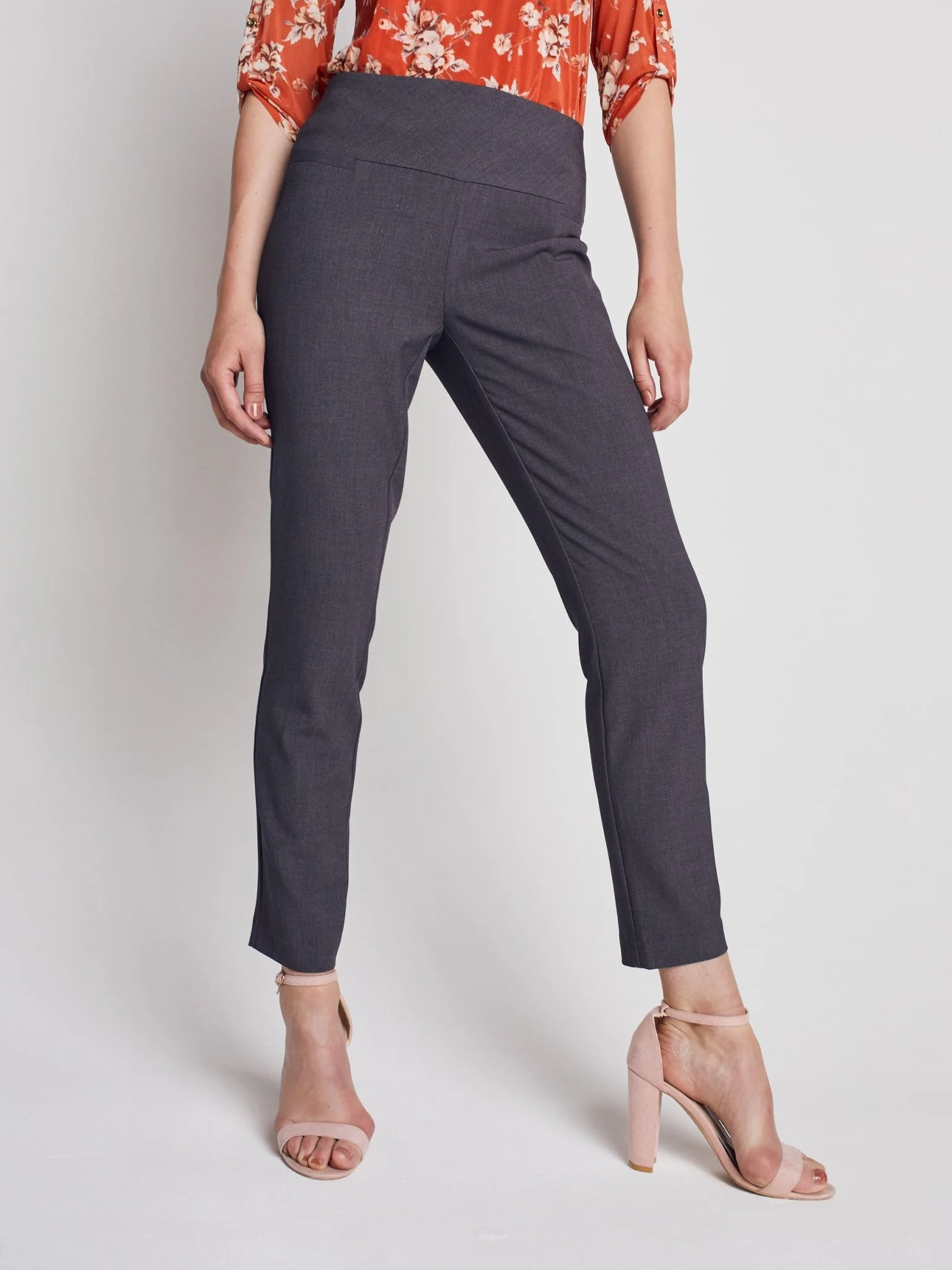 Roz & Ali™ Secret Agent Pants Tummy Control  Slim Leg Pants - Petite - Image 15
