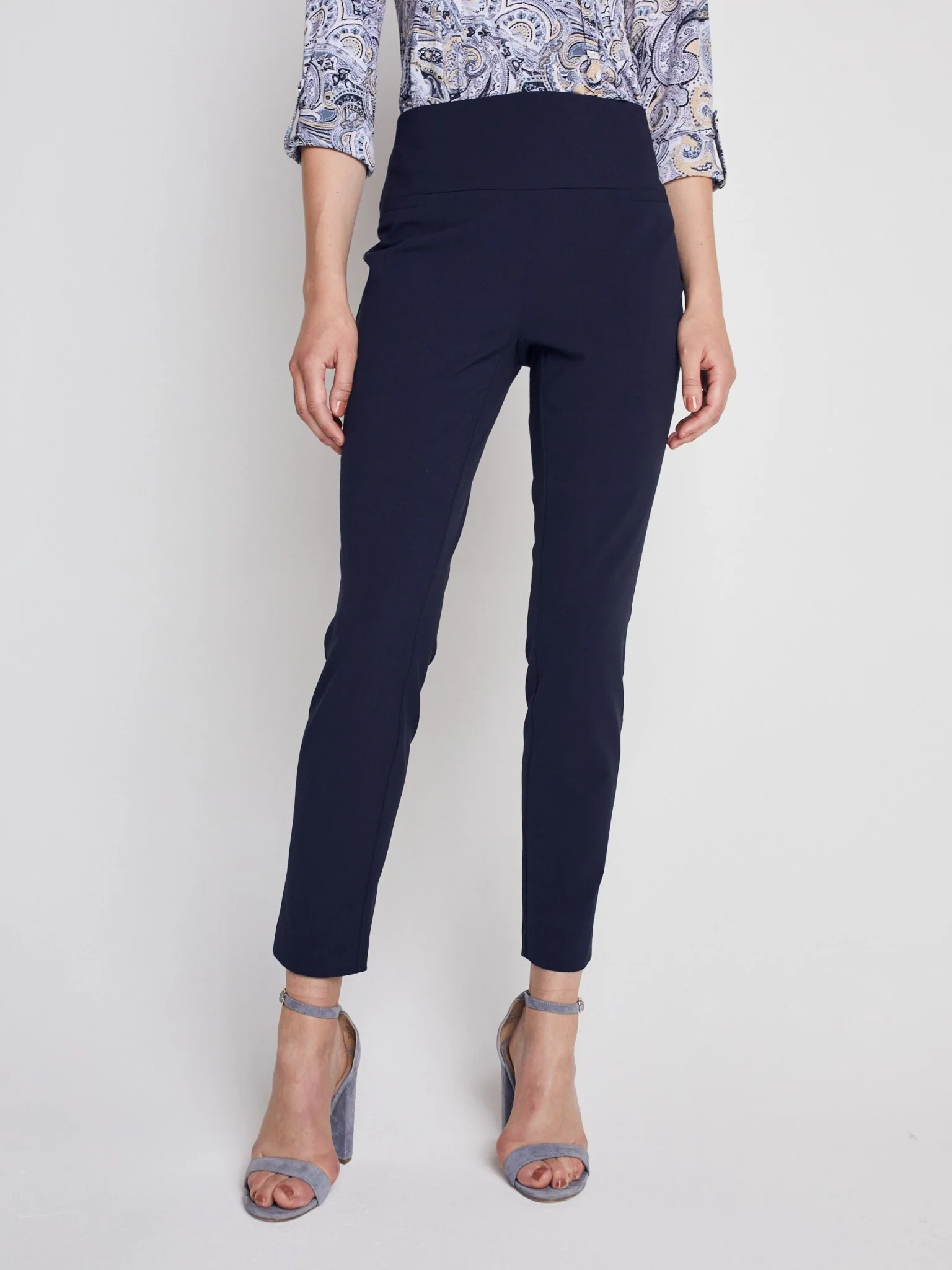 Roz & Ali™ Secret Agent Pants Tummy Control  Slim Leg Pants - Petite - Image 17