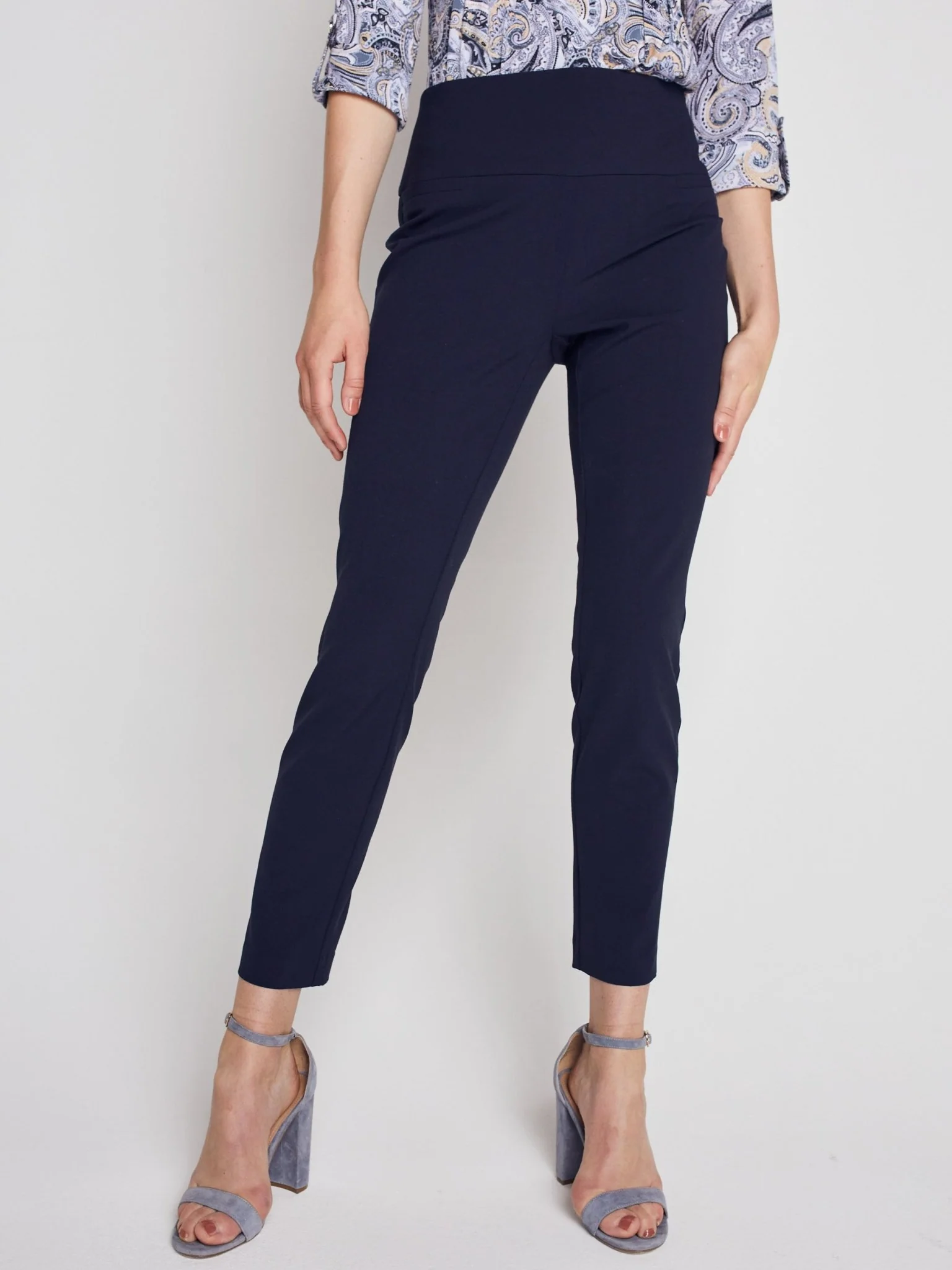 Roz & Ali™ Secret Agent Pants Tummy Control  Slim Leg Pants - Petite - Image 23