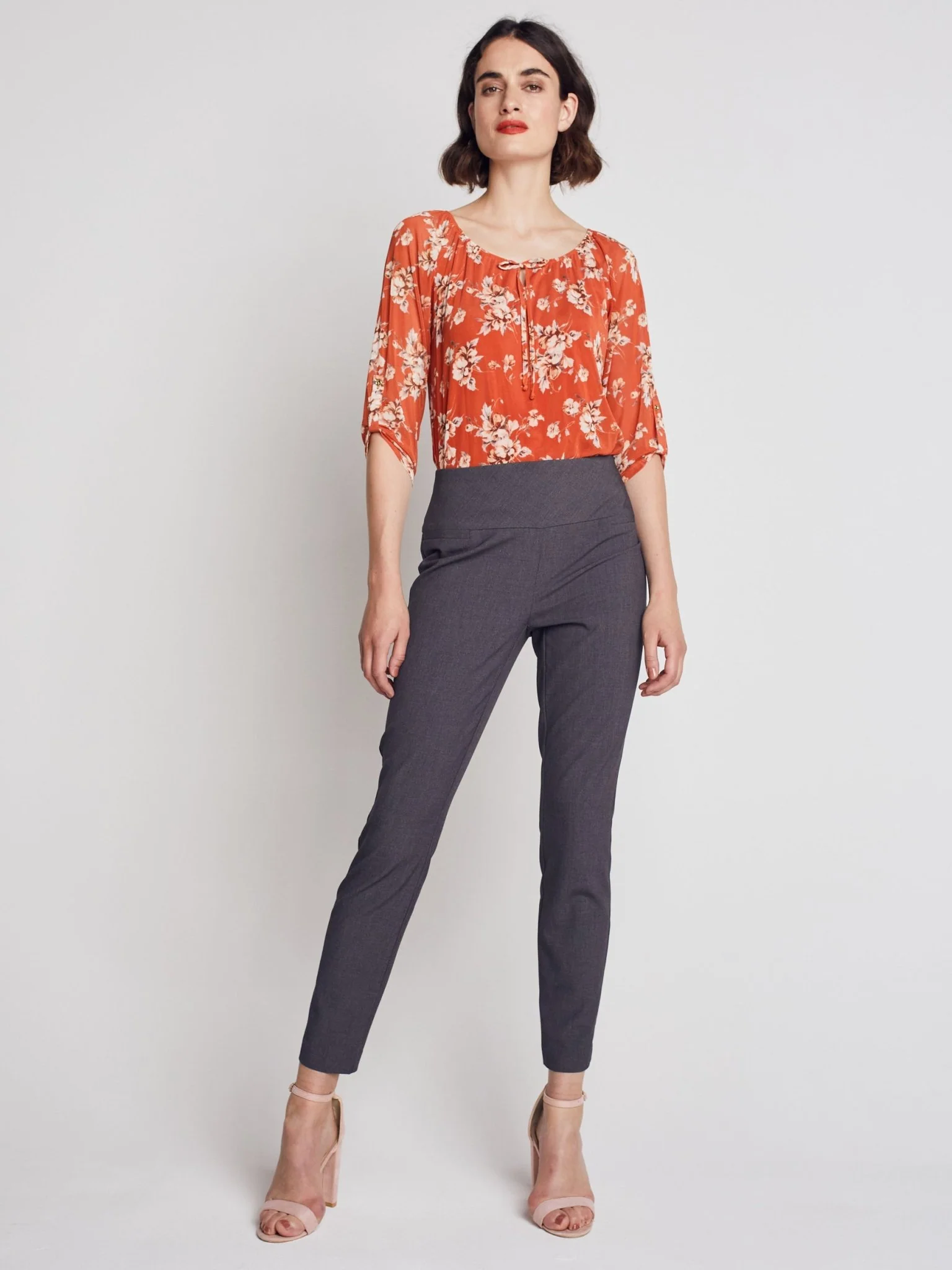 Roz & Ali™ Secret Agent Pants Tummy Control  Slim Leg Pants - Petite - Image 9
