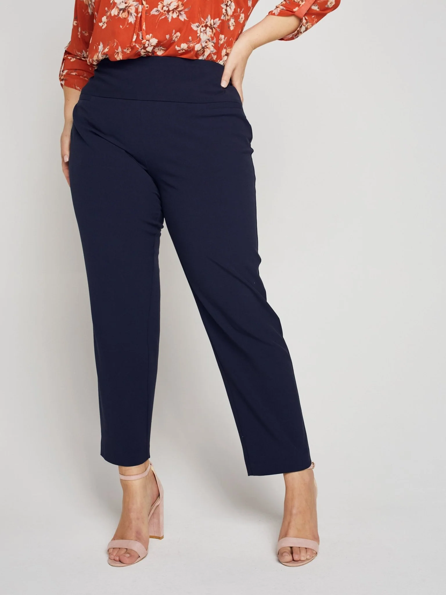 Roz & Ali™ Secret Agent Pants Tummy Control  Slim Leg Pants - Plus - Image 12