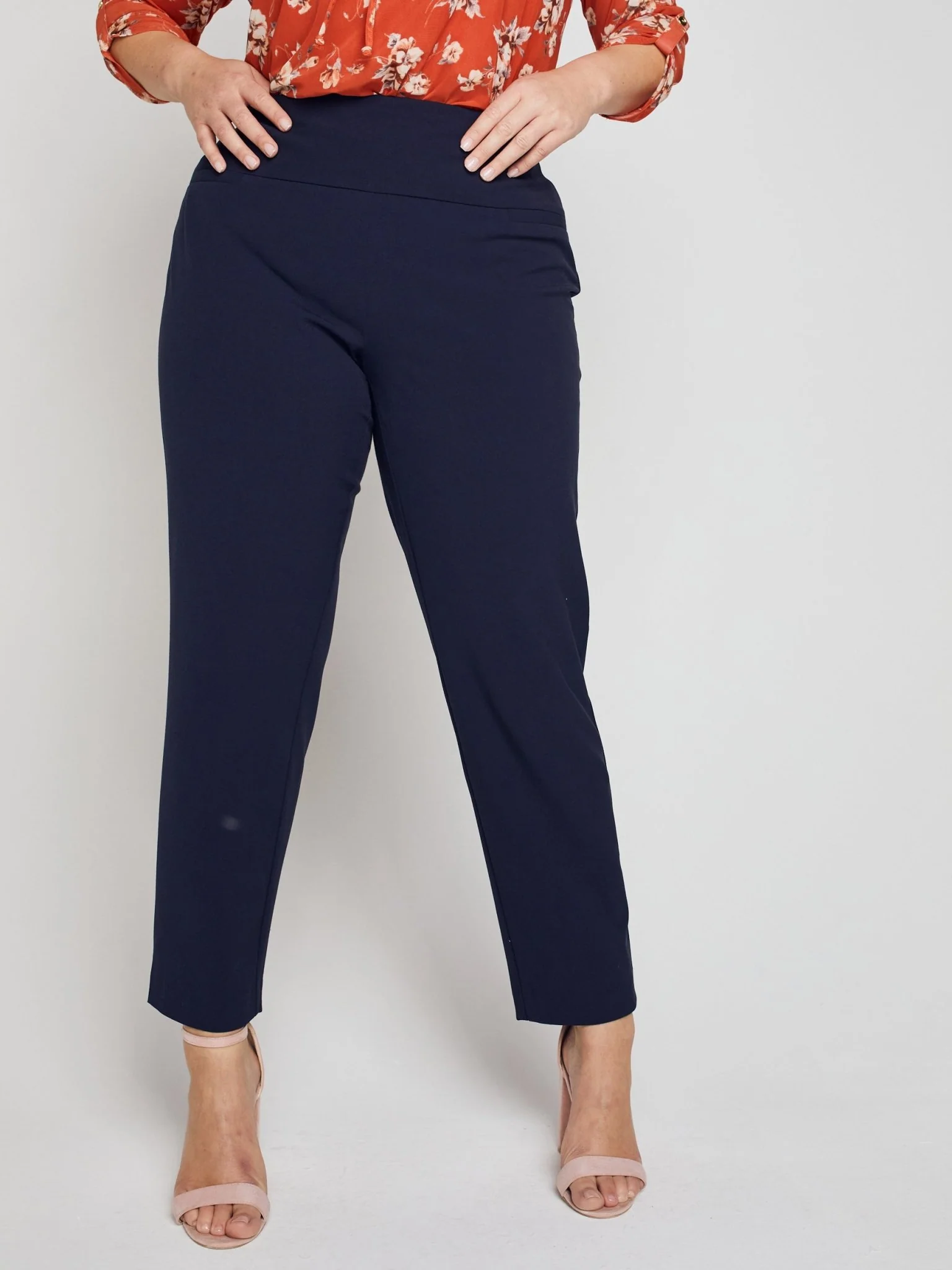 Roz & Ali™ Secret Agent Pants Tummy Control  Slim Leg Pants - Plus - Image 16