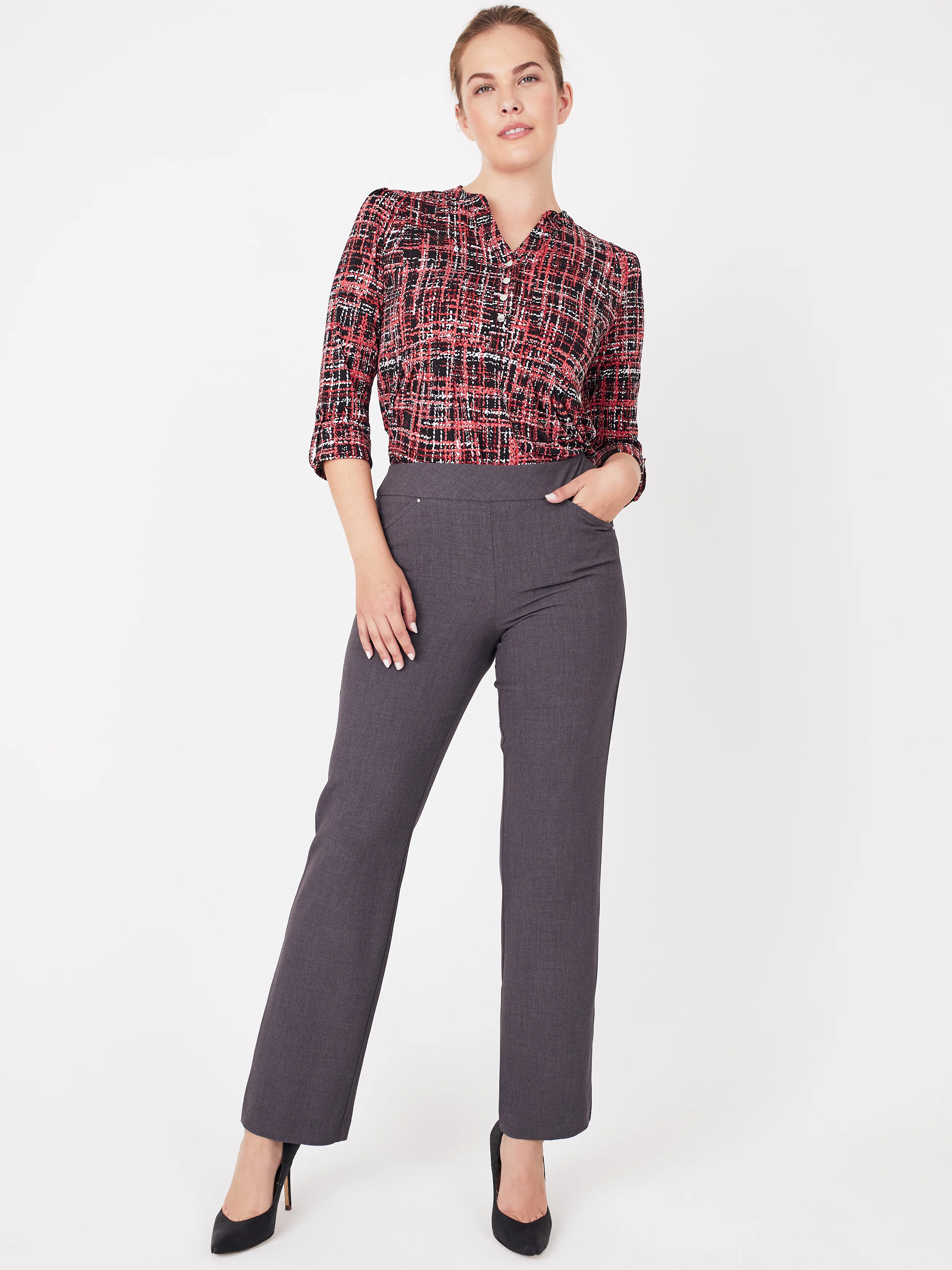 Roz & Ali™ Secret Agent Pull On Tummy Control Pants Straight Leg - Image 14