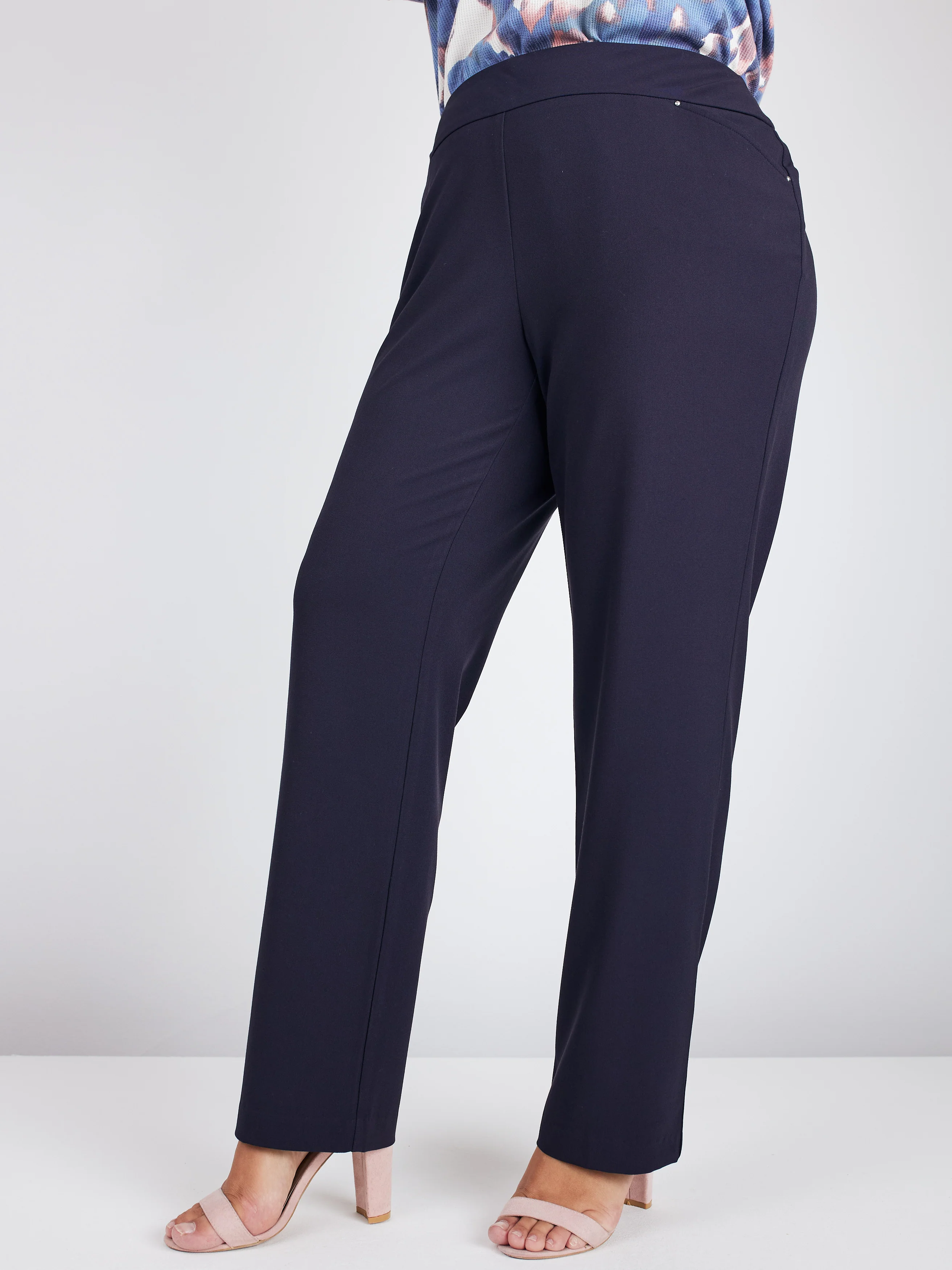 Roz & Ali™ Secret Agent Pull On Tummy Control Pants Straight Leg - Plus - Image 12