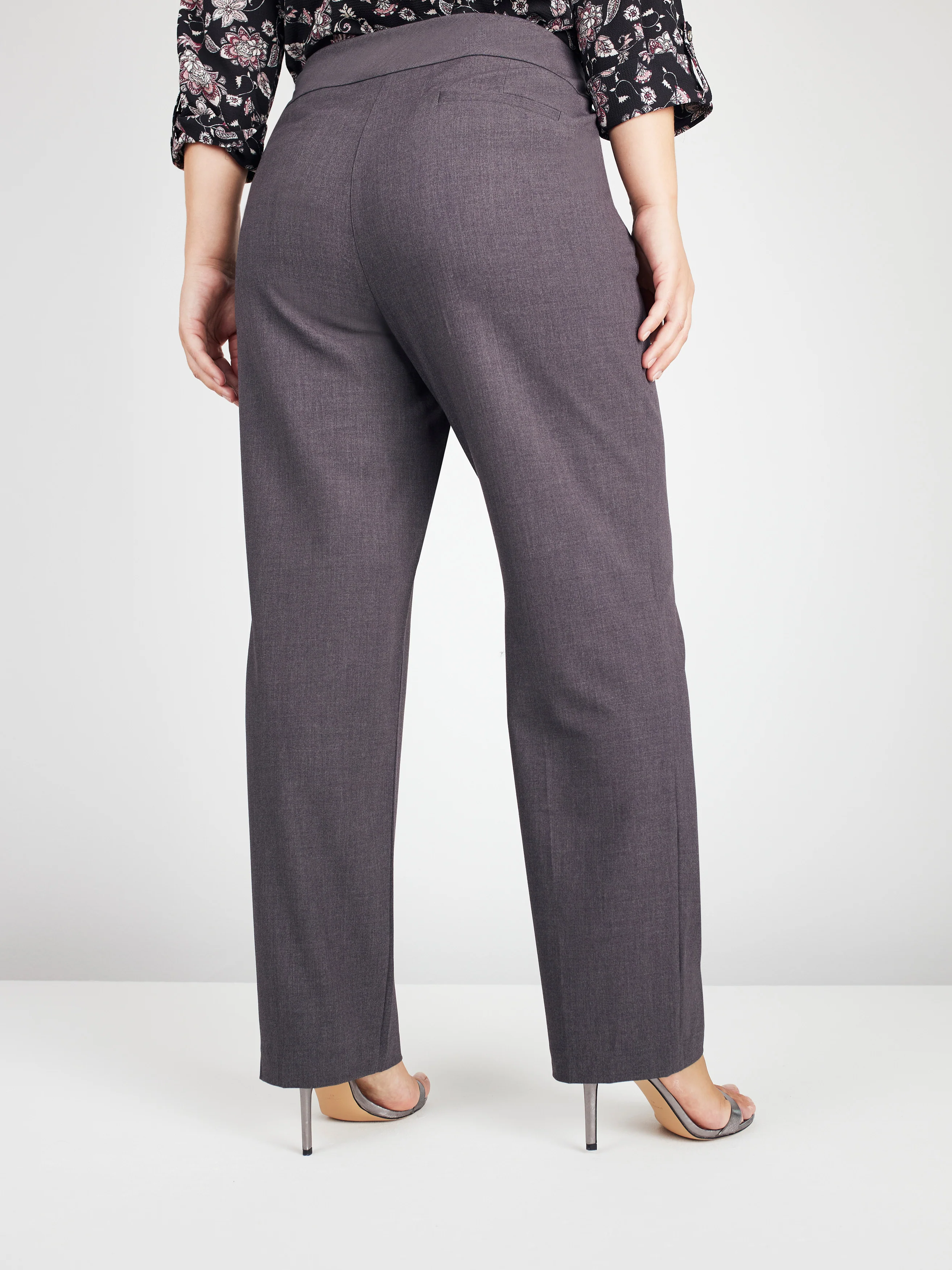 Roz & Ali™ Secret Agent Pull On Tummy Control Pants Straight Leg - Plus - Image 7