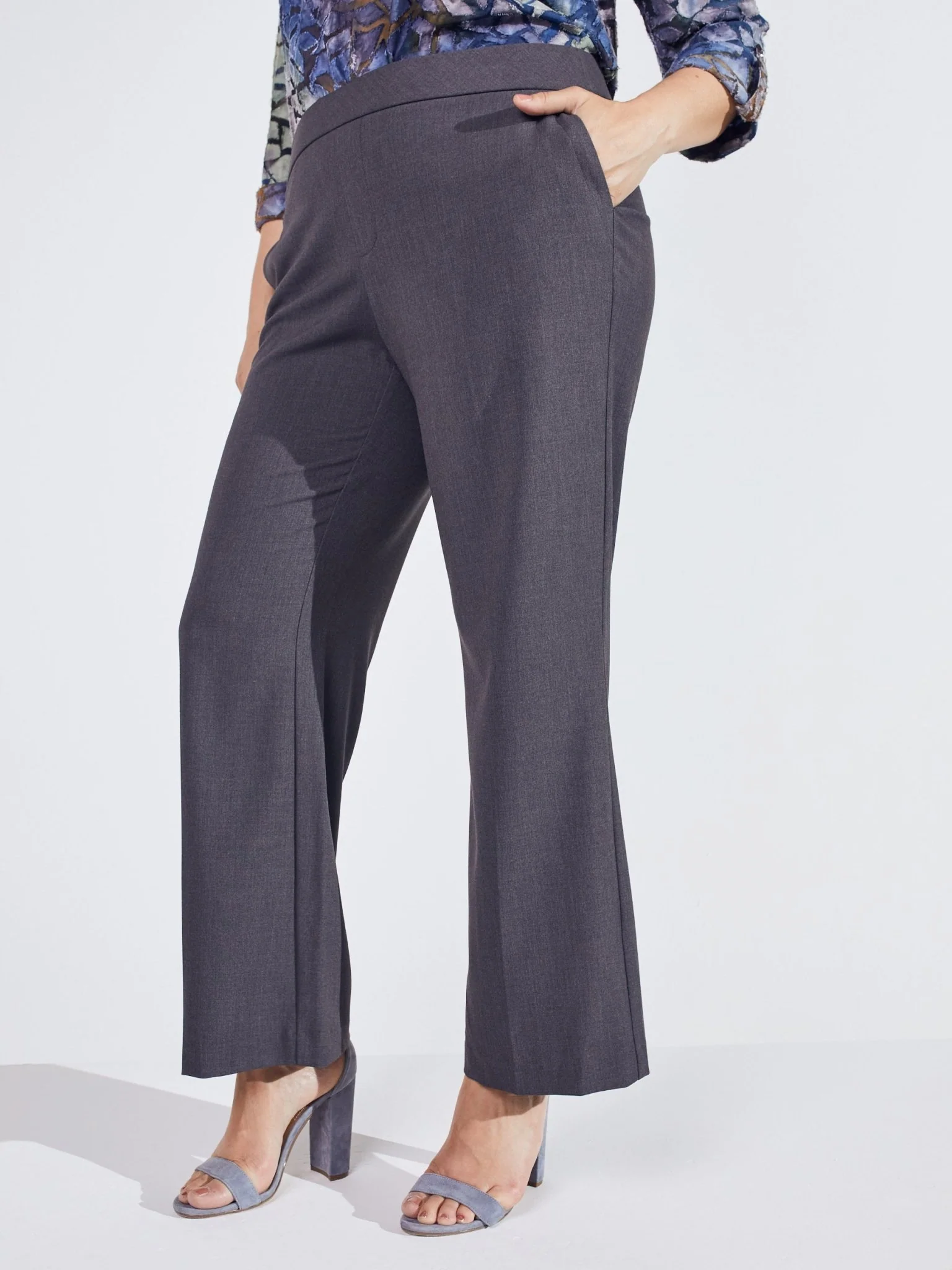 Roz & Ali™ Secret Agent Slight Tummy Control Bootcut Pants - Plus - Image 9