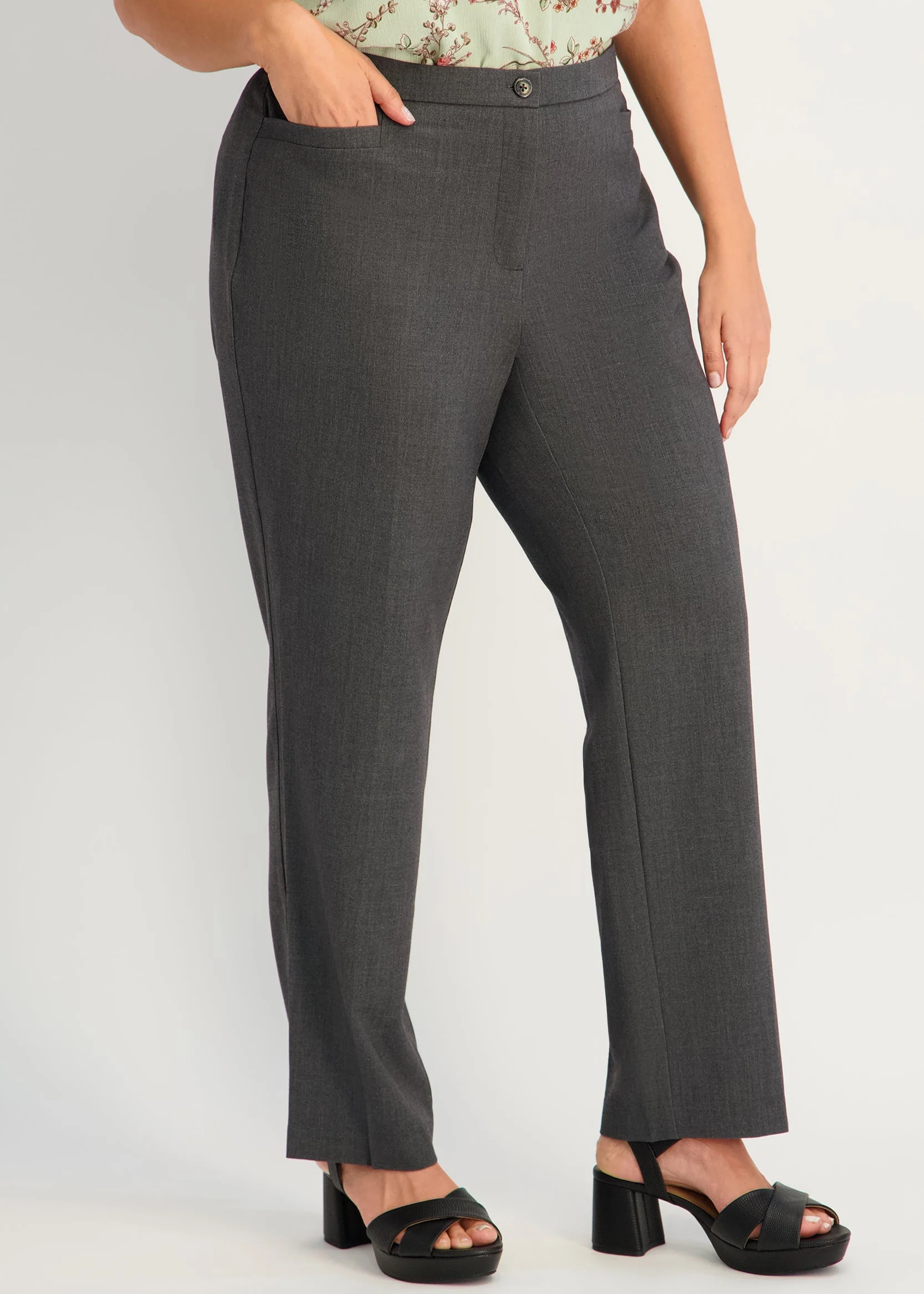 Roz & Ali™ Secret Agent Tummy Control Trouser Leg - Plus - Image 2