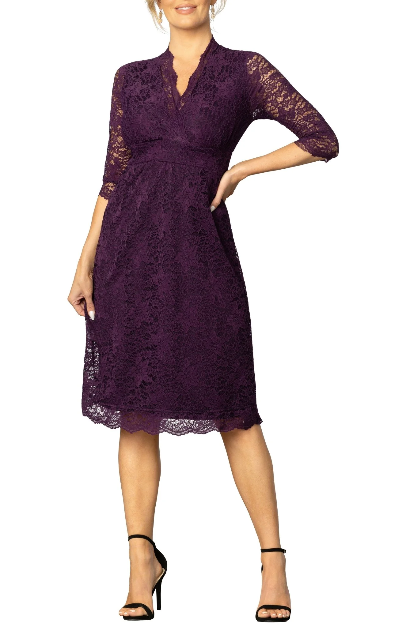 Scalloped Boudoir Lace Dress - Image 7