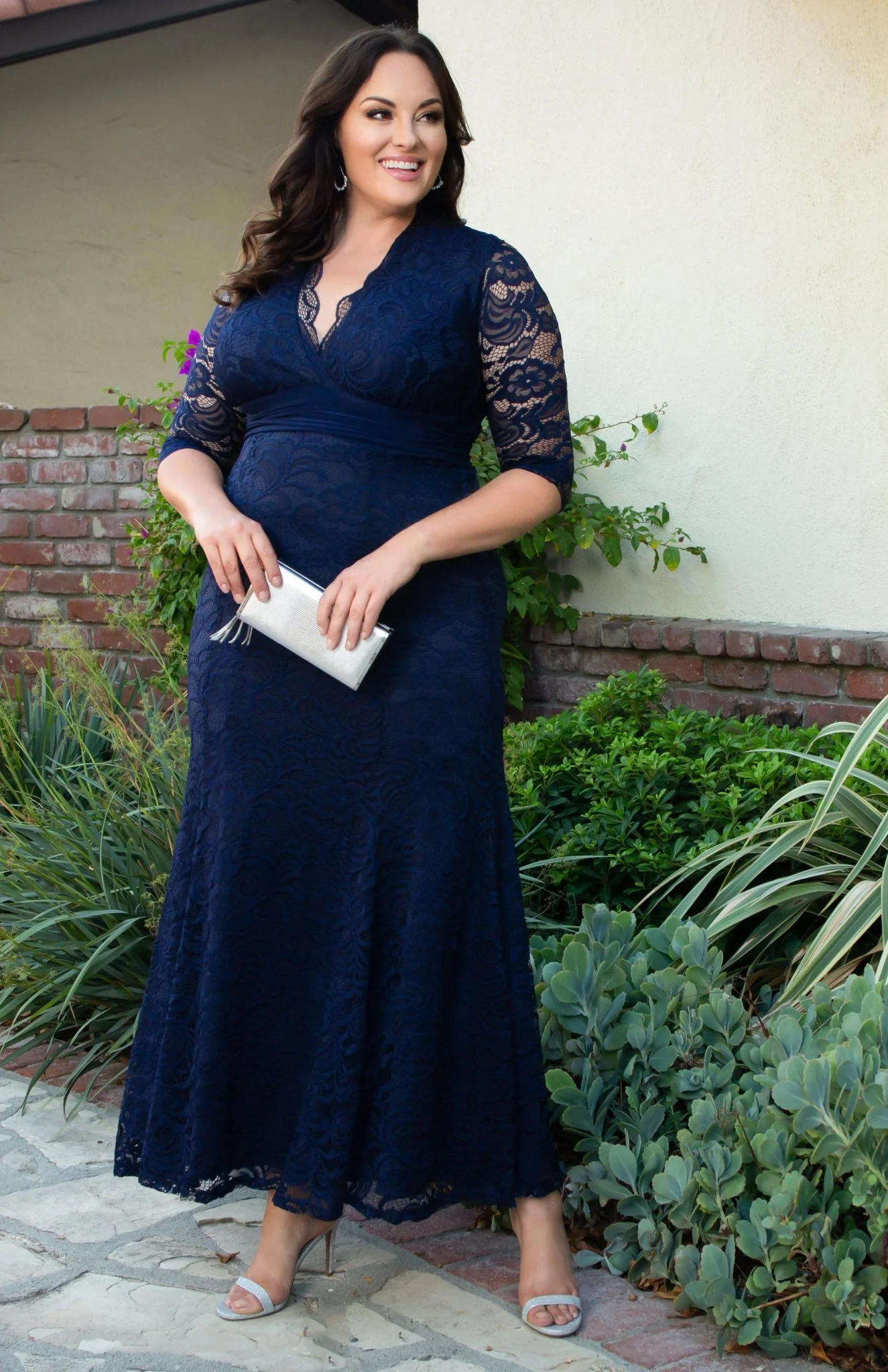 Screen Siren Lace Evening Gown - Plus - Image 4