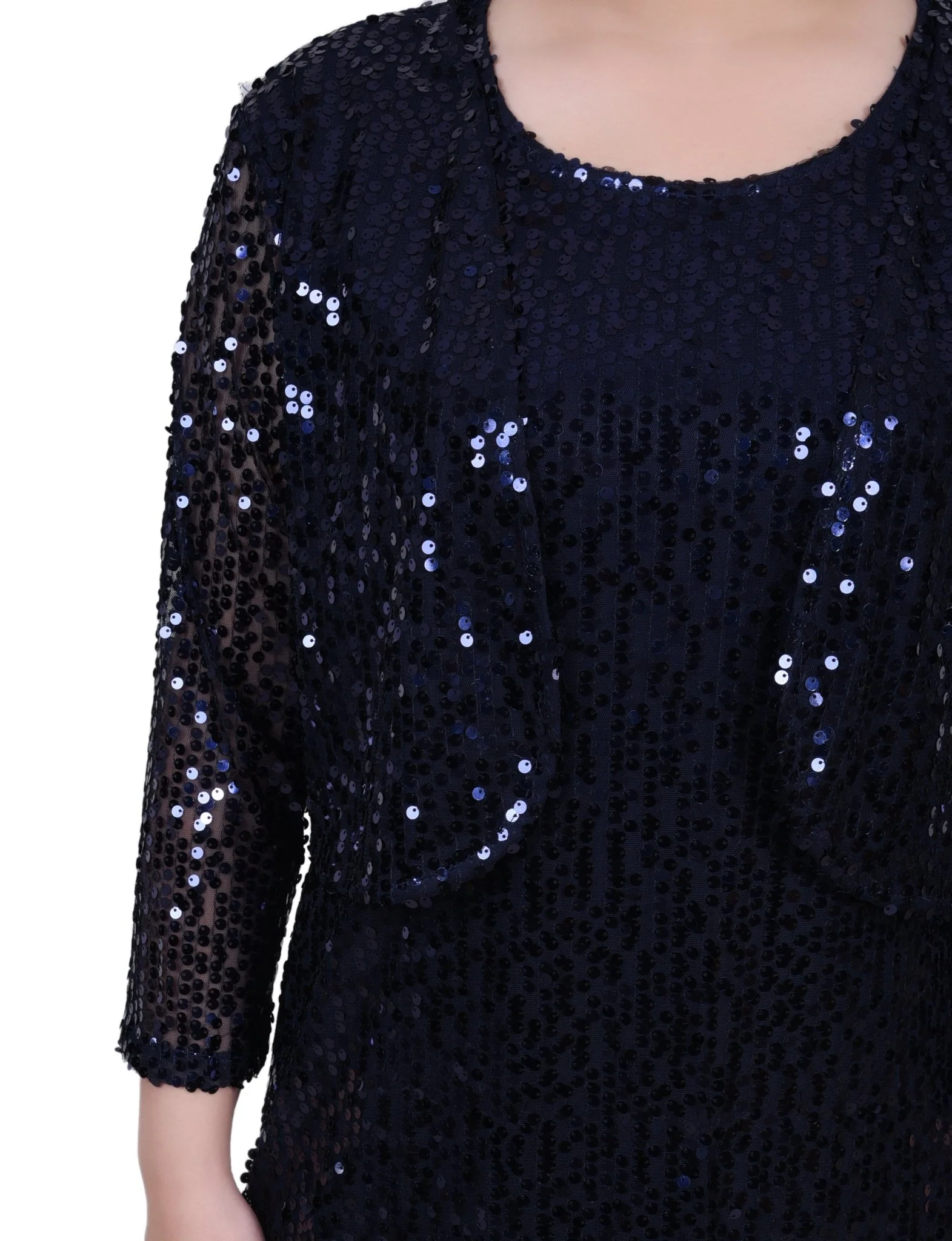 Sequined Bolero Jacket And Dress - Petite - Image 2