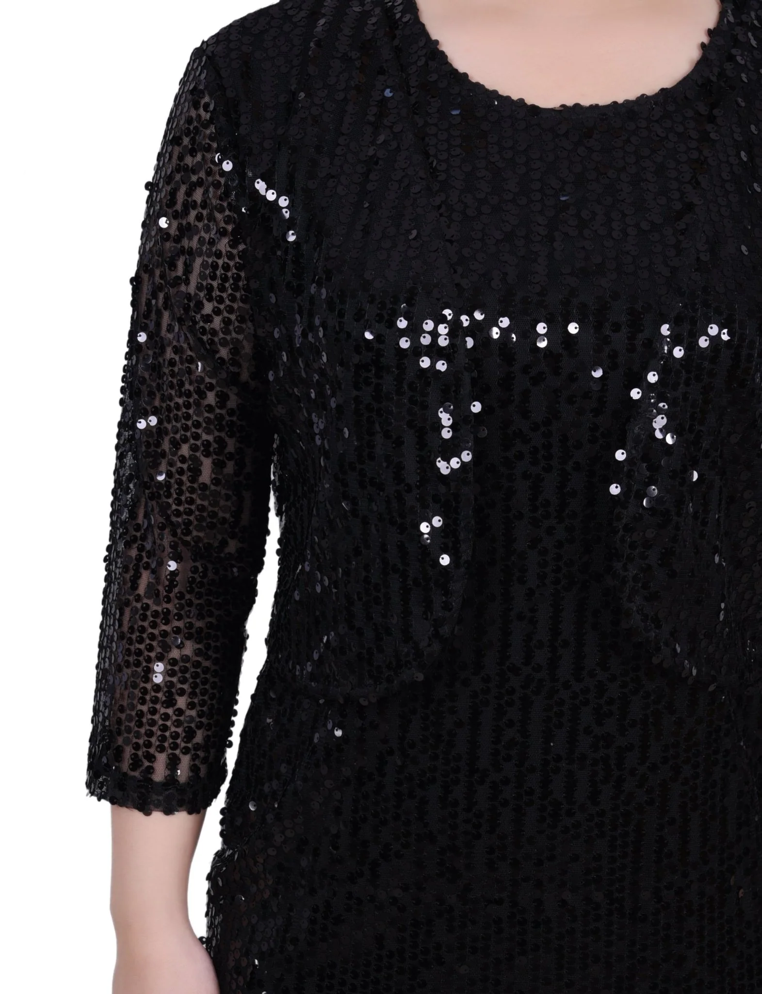 Sequined Bolero Jacket And Dress - Petite - Image 8